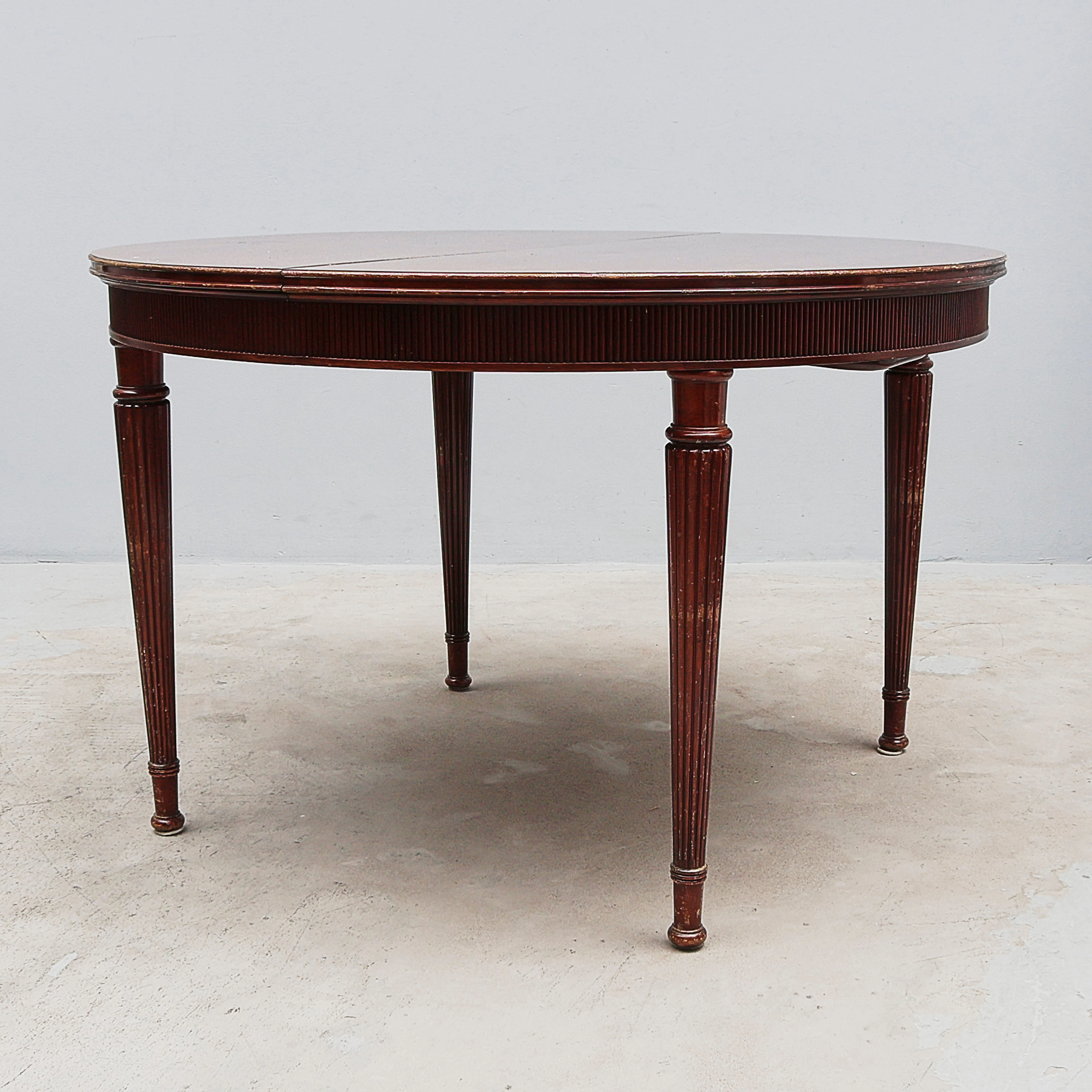 MATBORD, sengustaviansk stil, 1900-tal, mahogny.
