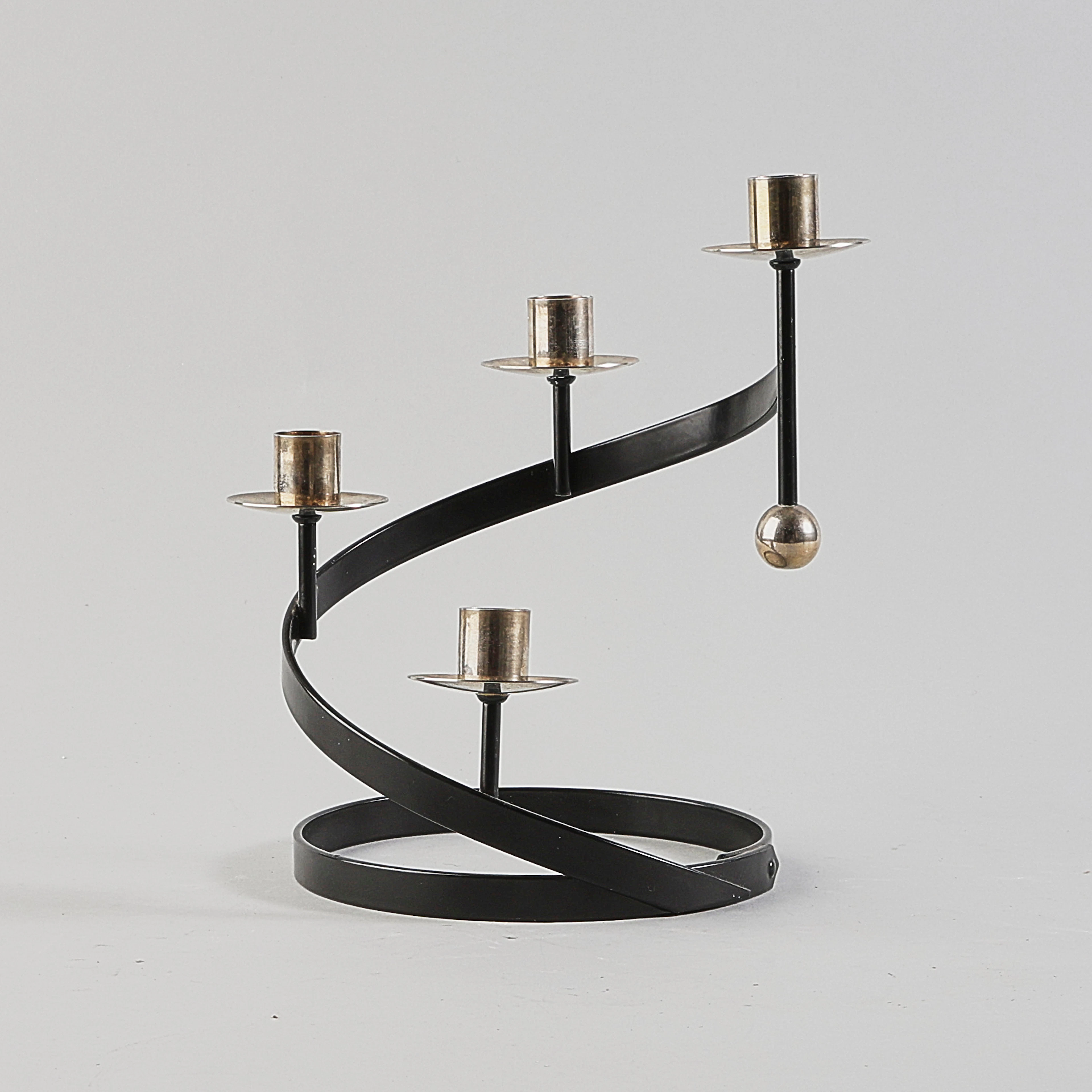 GUNNAR ANDER. Ljusstake, för 4 ljus.