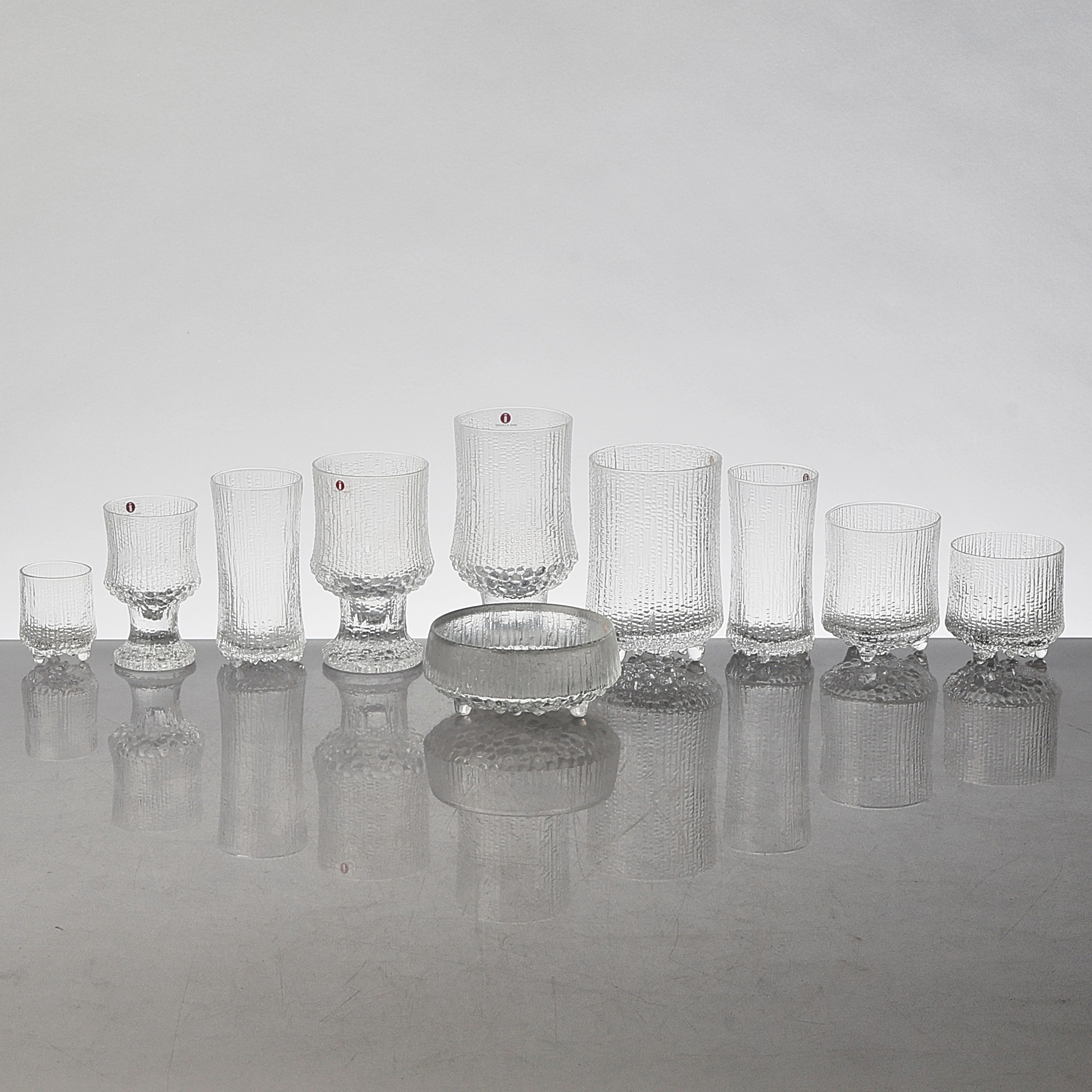 TAPIO WIRKKALA. Glasservis, 104 del, Iittala, Ultima Thule.