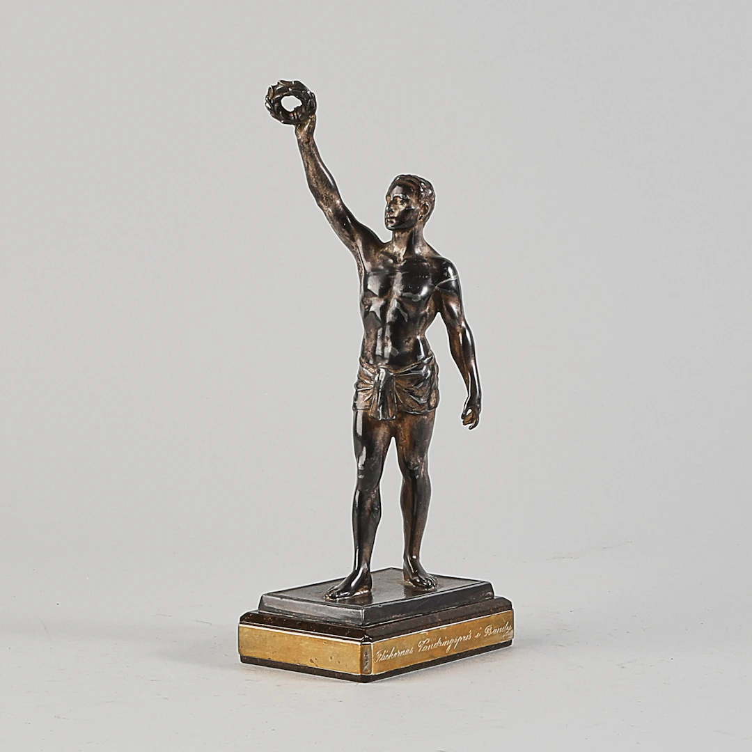 SKULPTUR, Patinerad metall.