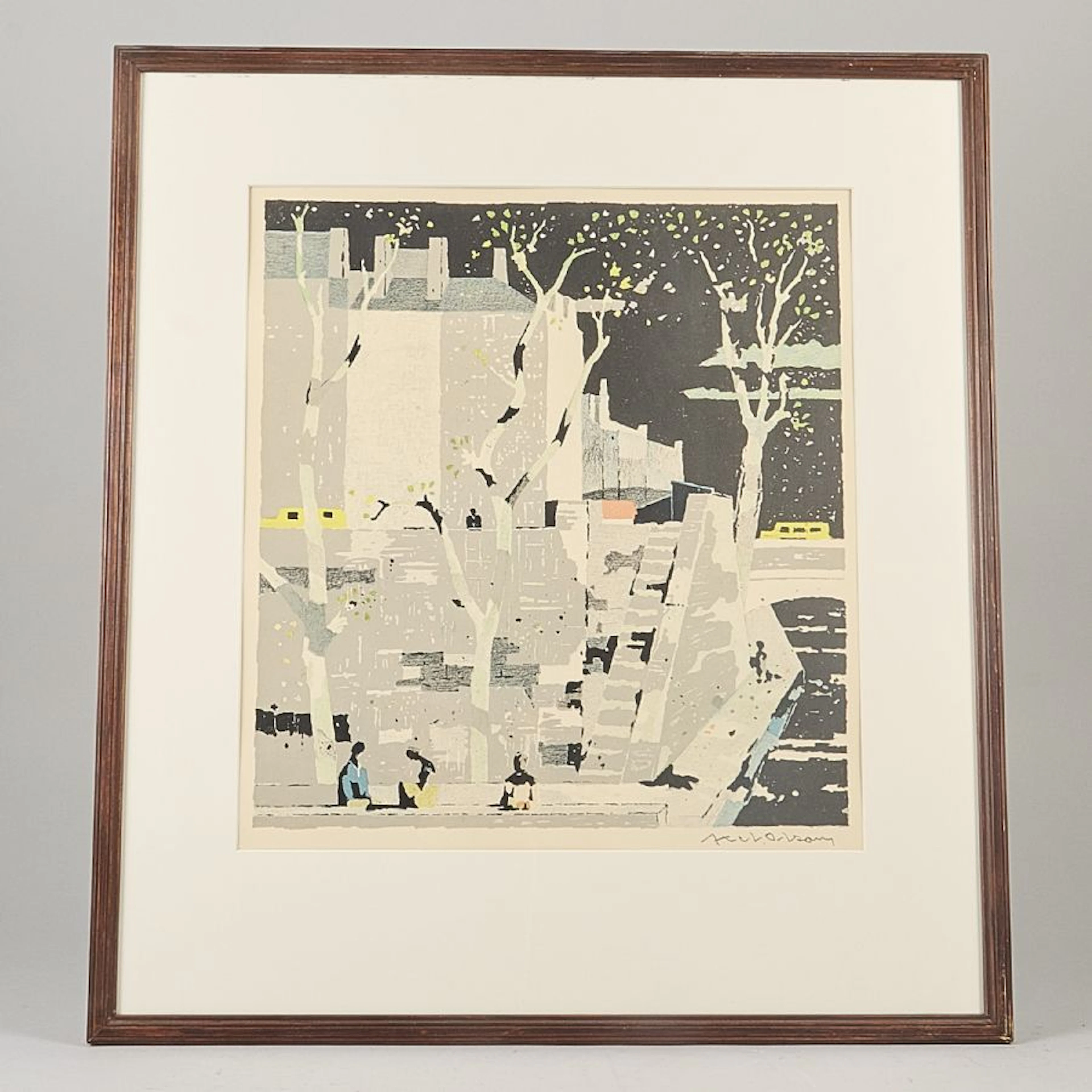 Färglitografi, Axel Olson (1899-1986)