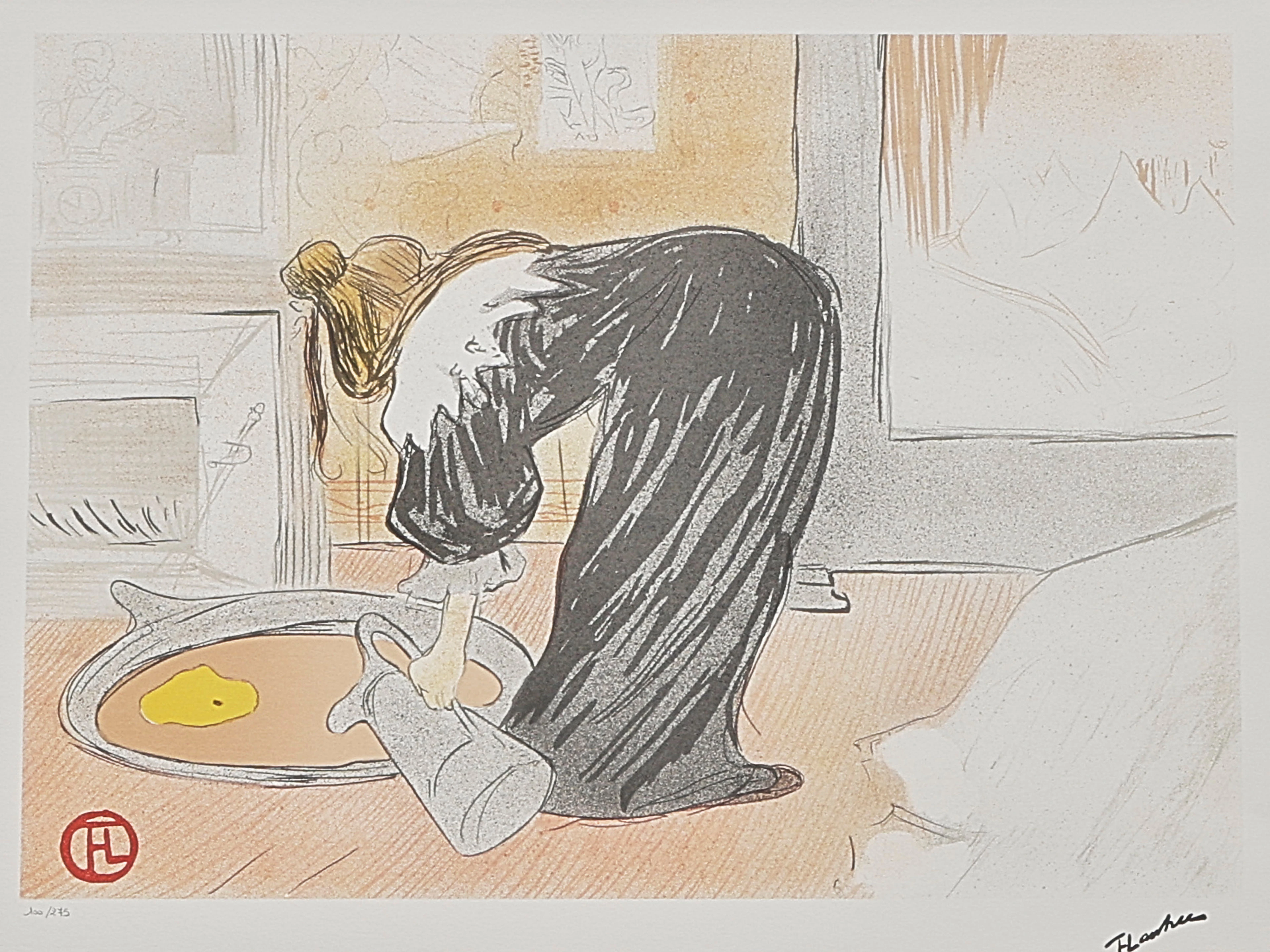 HENRI DE TOULOUSE-LAUTREC. Färglitografi, signerad i trycket, numrerad 100/275.