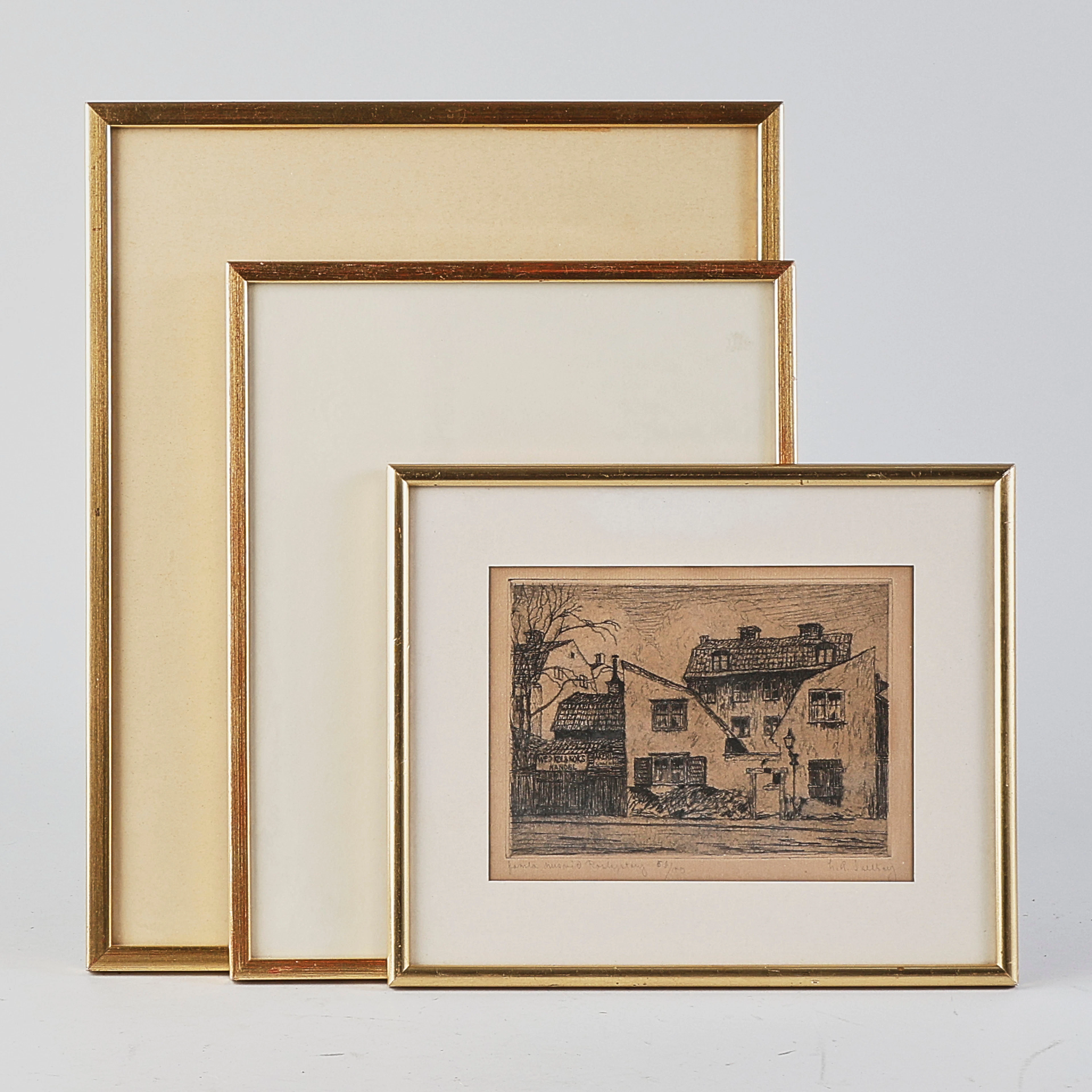 ETSNINGAR, 3 st, Lennart Glemme, Axel Sjögren, Harald Sallberg.