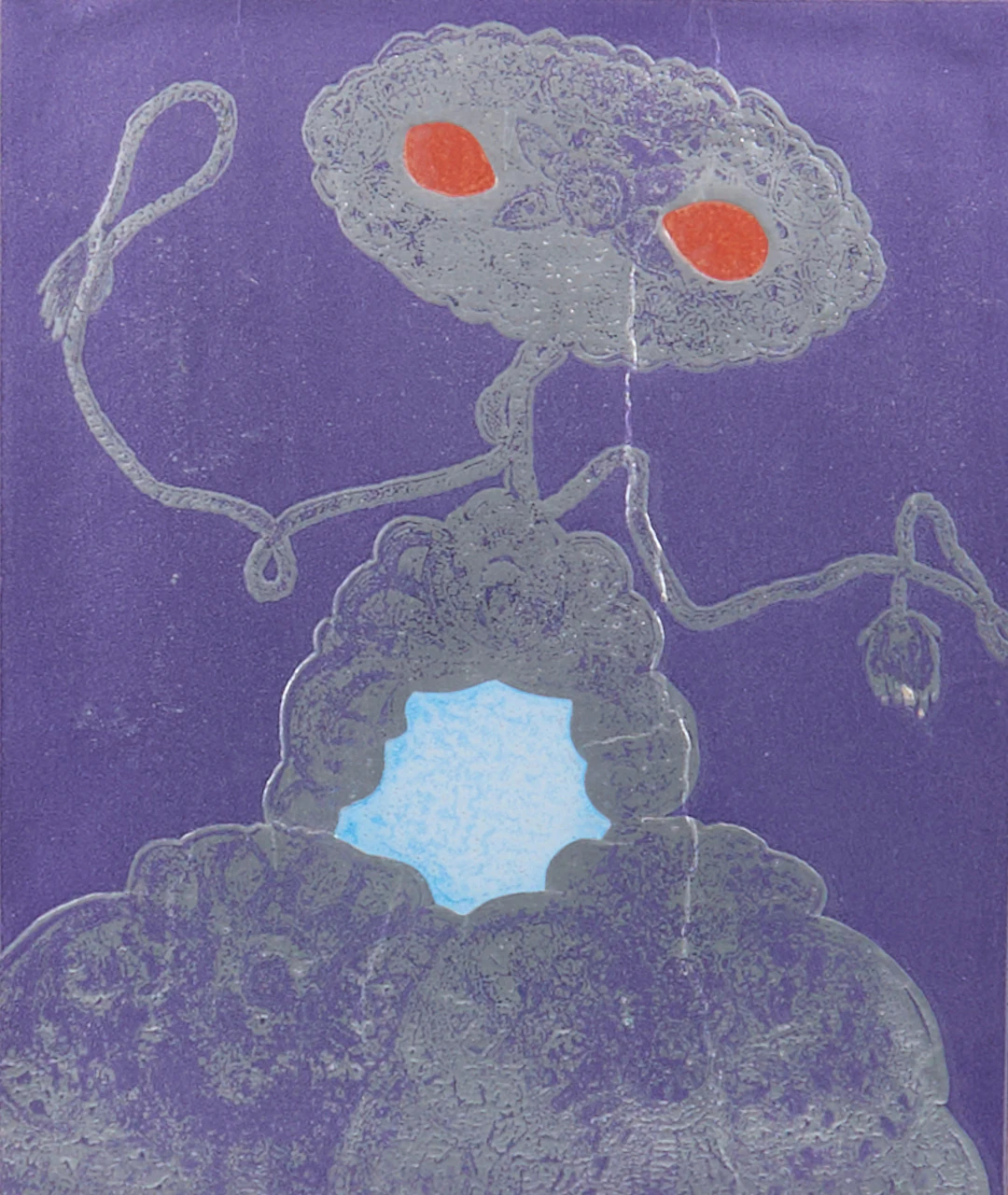 ENRICO BAJ. Blandteknik, signerad, numrerad 38/50.