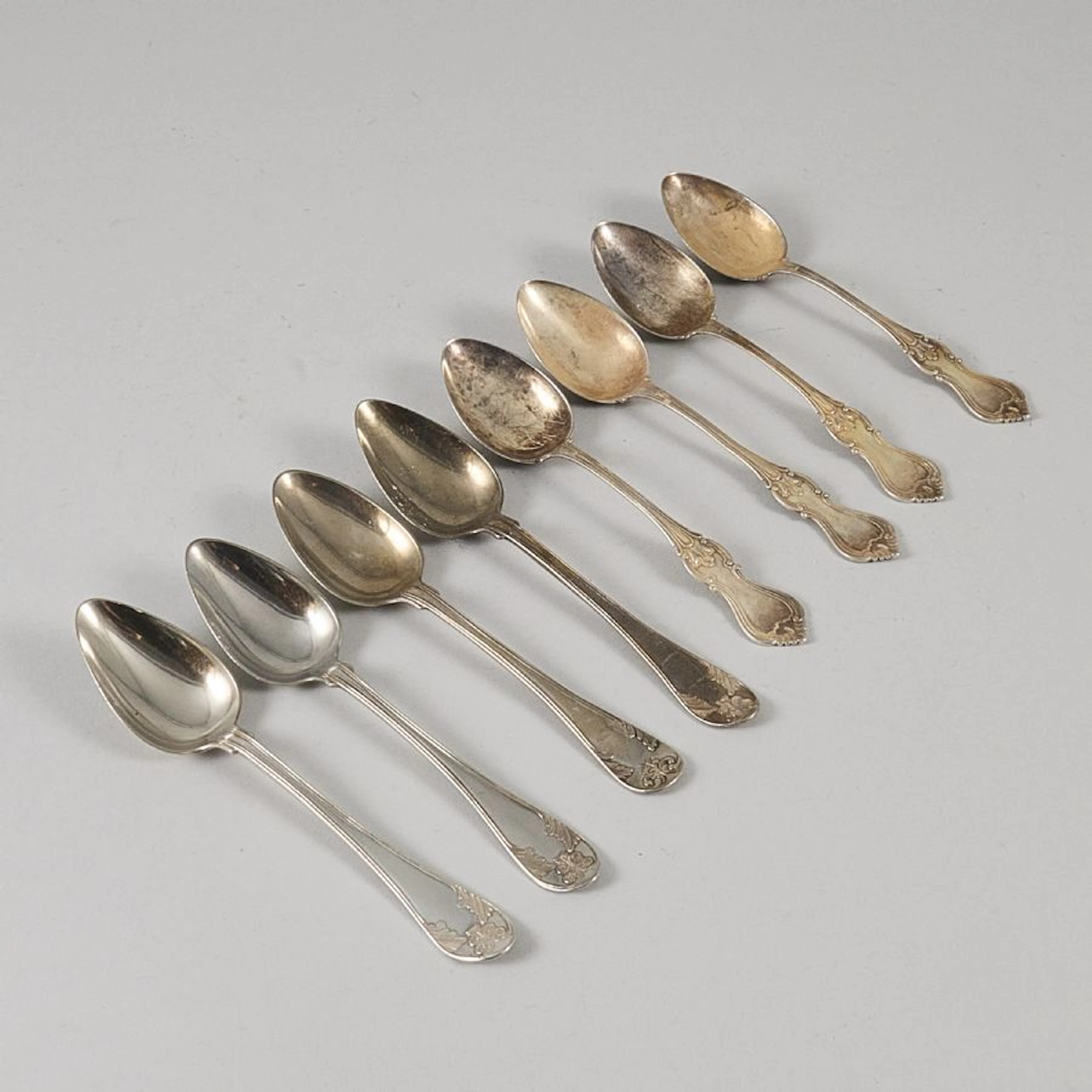 Dessertskedar, silver