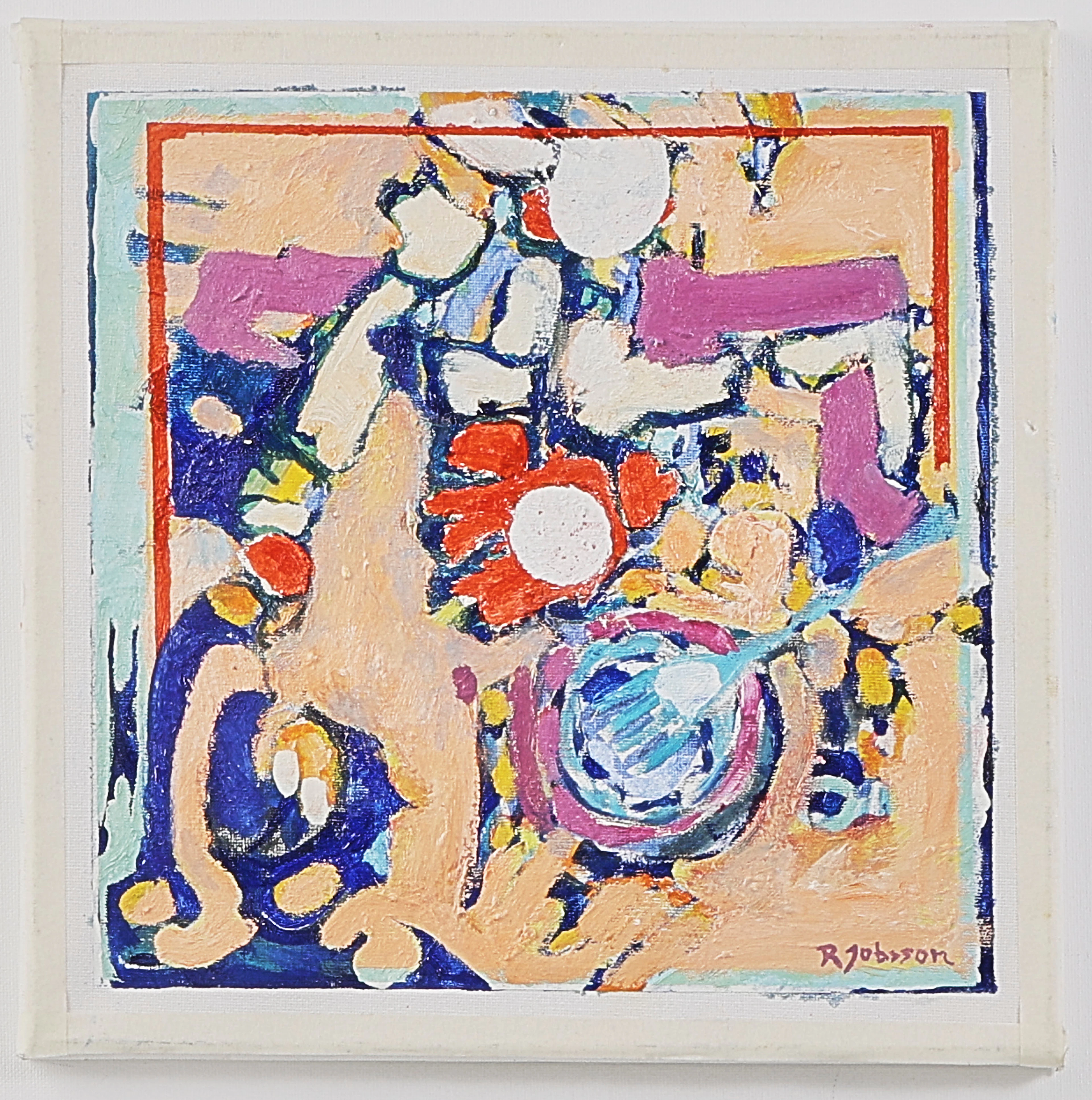 RALPH JOBSSON. olja, komposition, signerad.