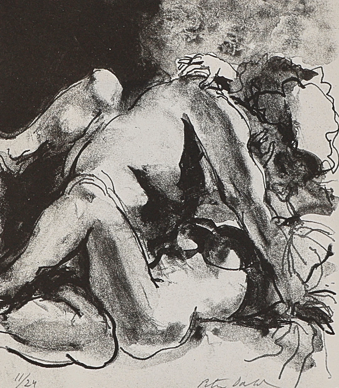 PETER DAHL. Litografi, signerad 11/24, löst blad.