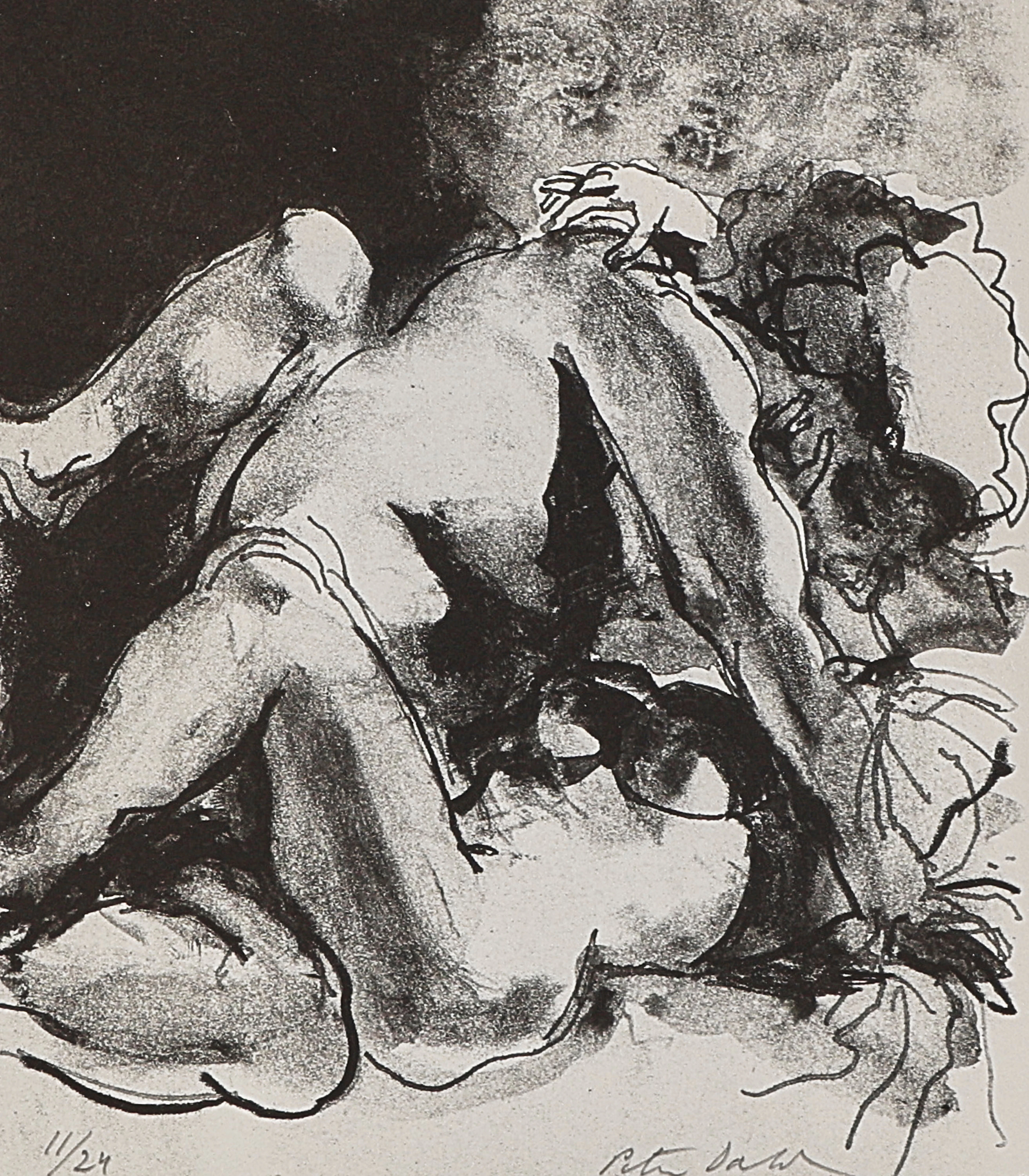 PETER DAHL. Litografi, signerad 11/24, löst blad.