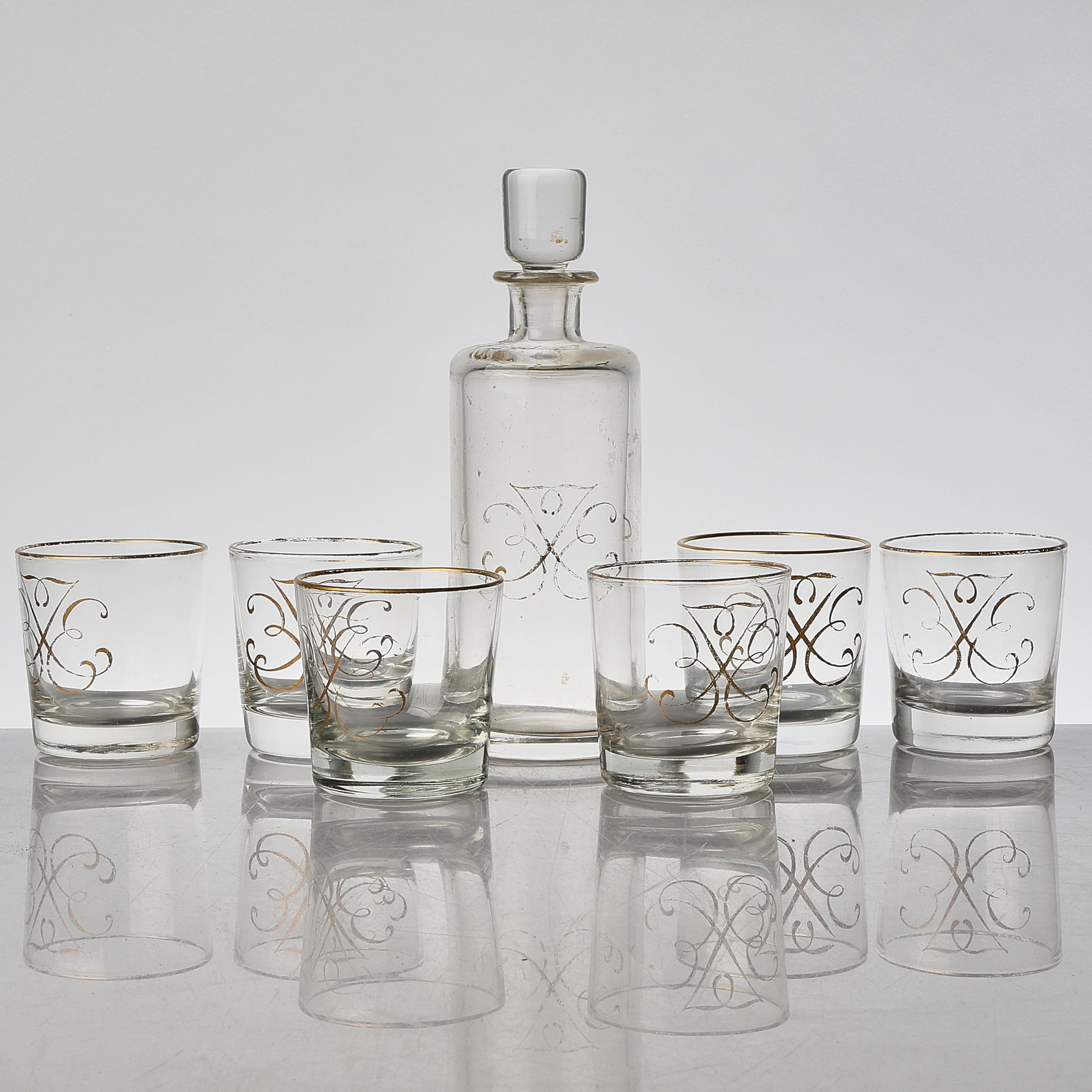 KARAFF + 6 WHISKEYGLAS Monogram.