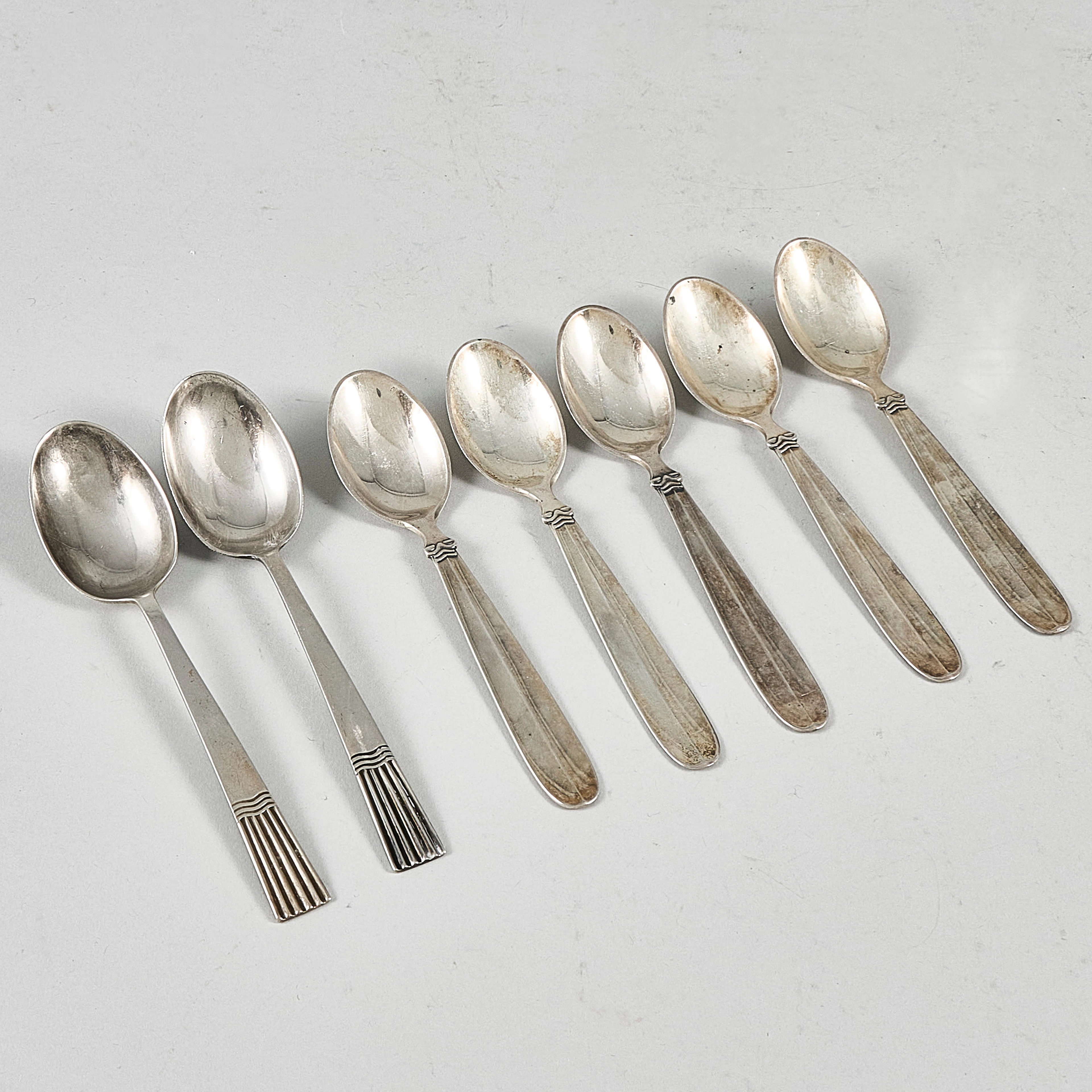 KAFFESKEDAR, 7 ST. silver.