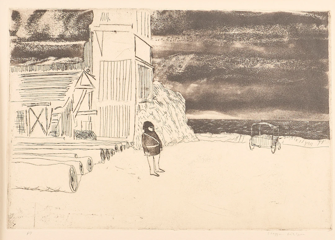 STAFFAN KIHLGREN. Etsning, signerad Provtryck.