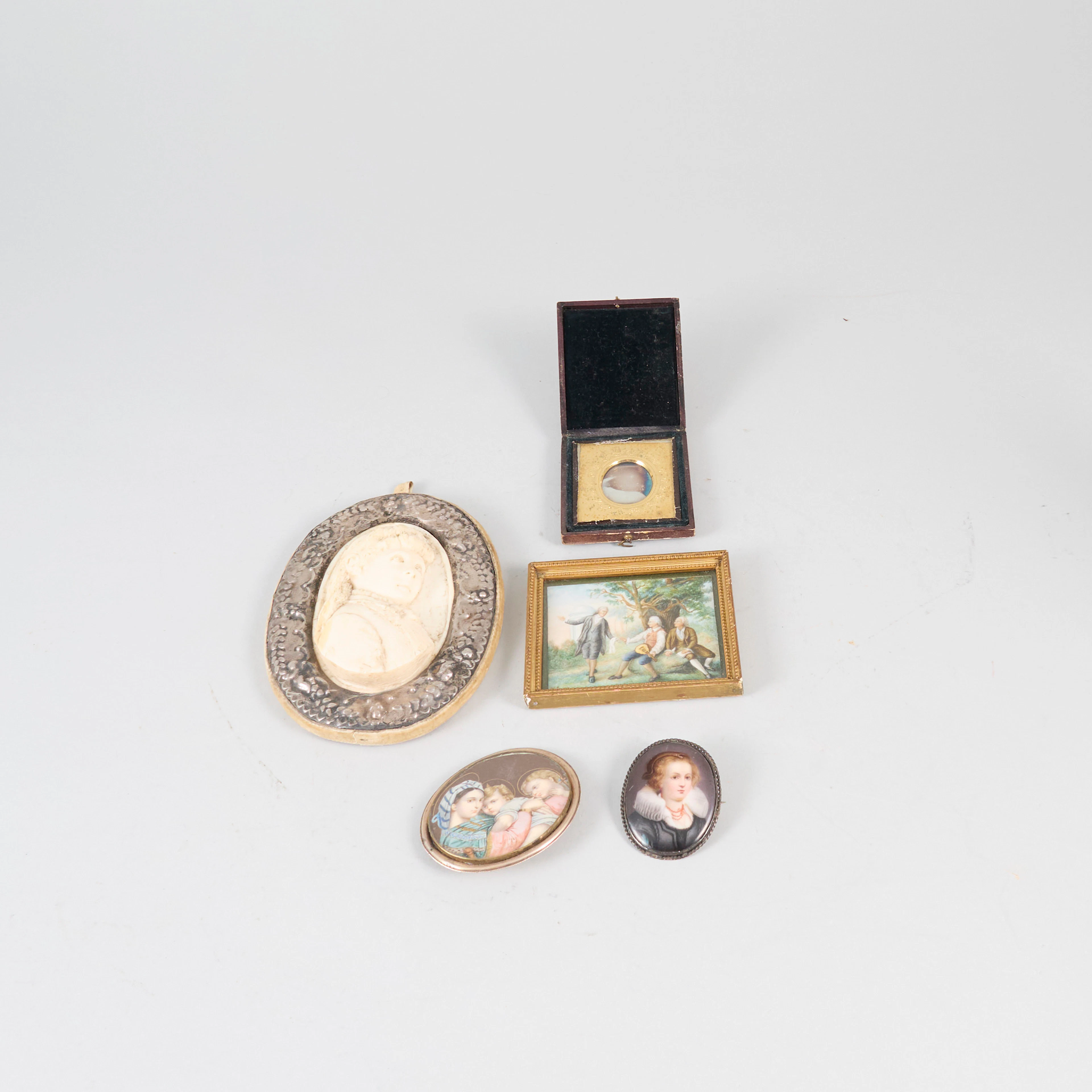 MINIATYRER, 5 del, 1800-tal.