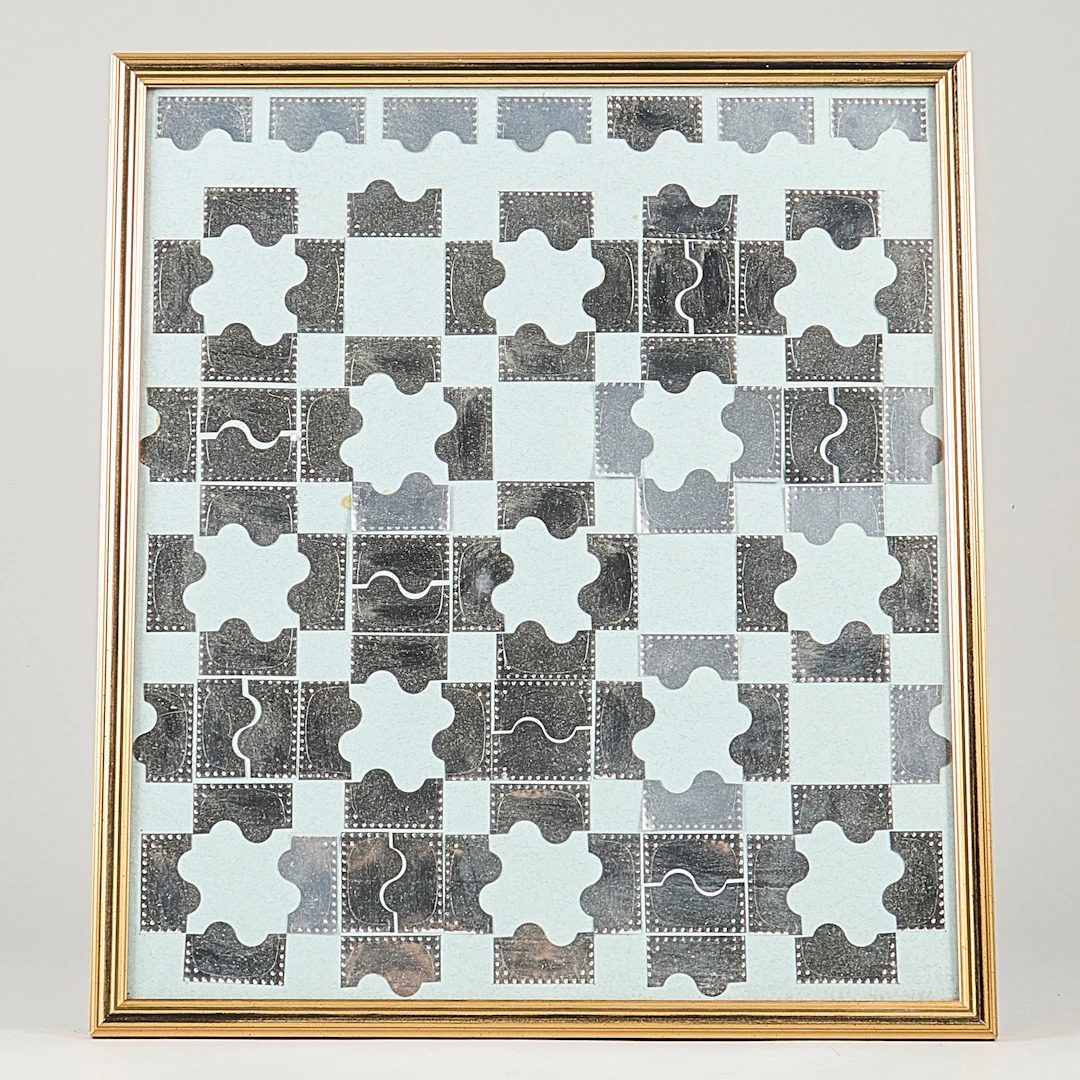ANDERS FRIBERG. Collage, ej signerad, "Östrogenglädje".