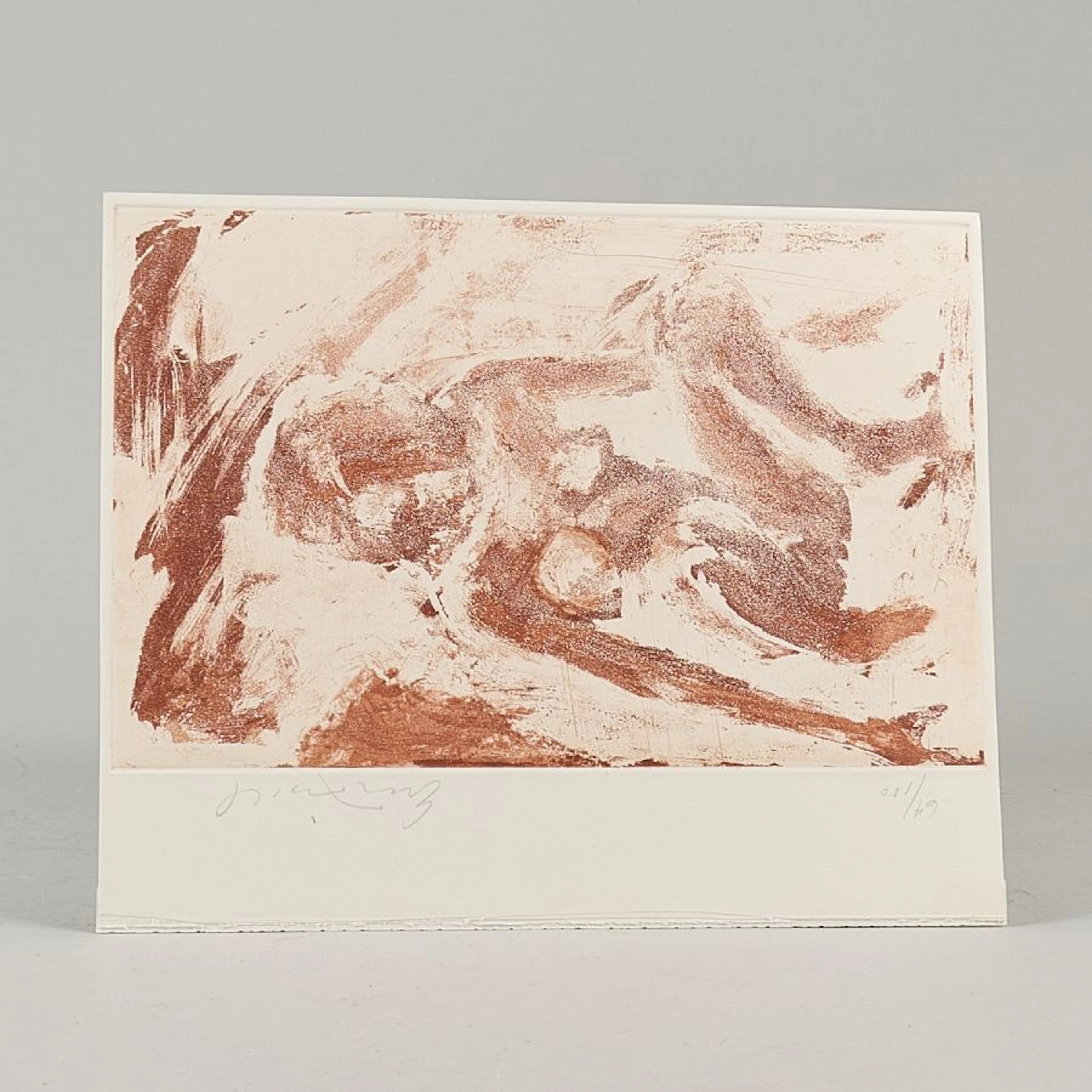 Akvatintetsning, Eric Fischl. Signerad
