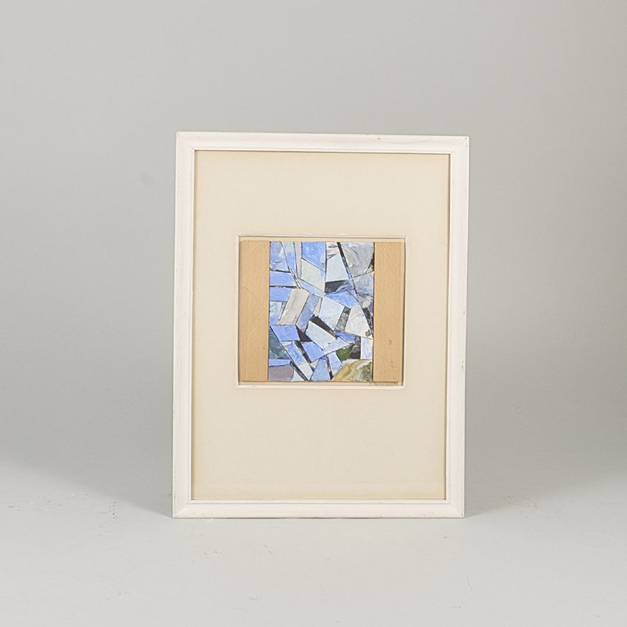 Collage, Joakim Norrman (f. 1951). Signerad