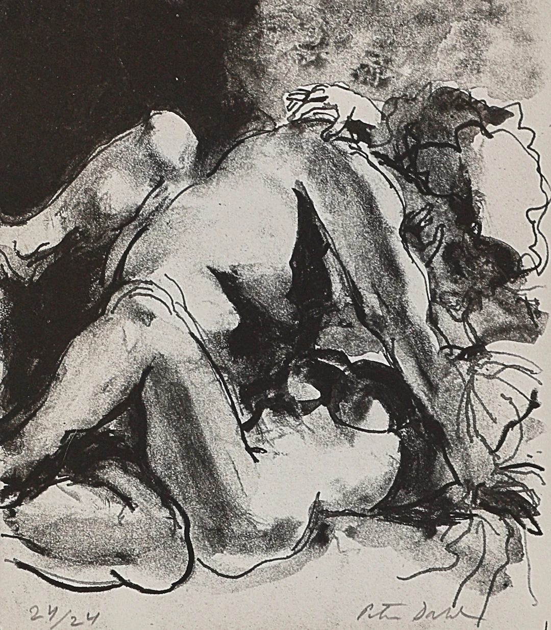 PETER DAHL. Litografi, signerad 24/24, löst blad.