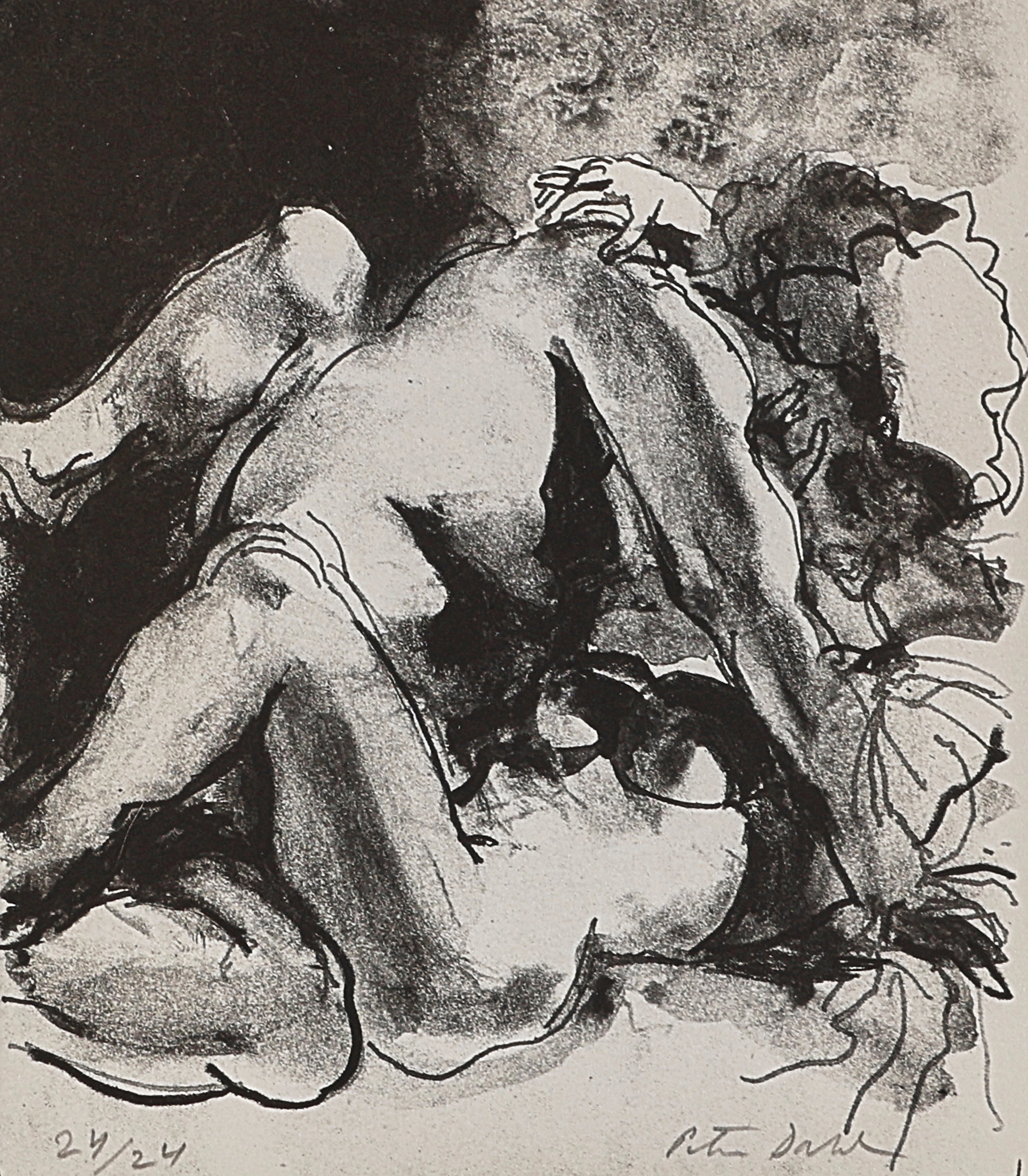 PETER DAHL. Litografi, signerad 24/24, löst blad.