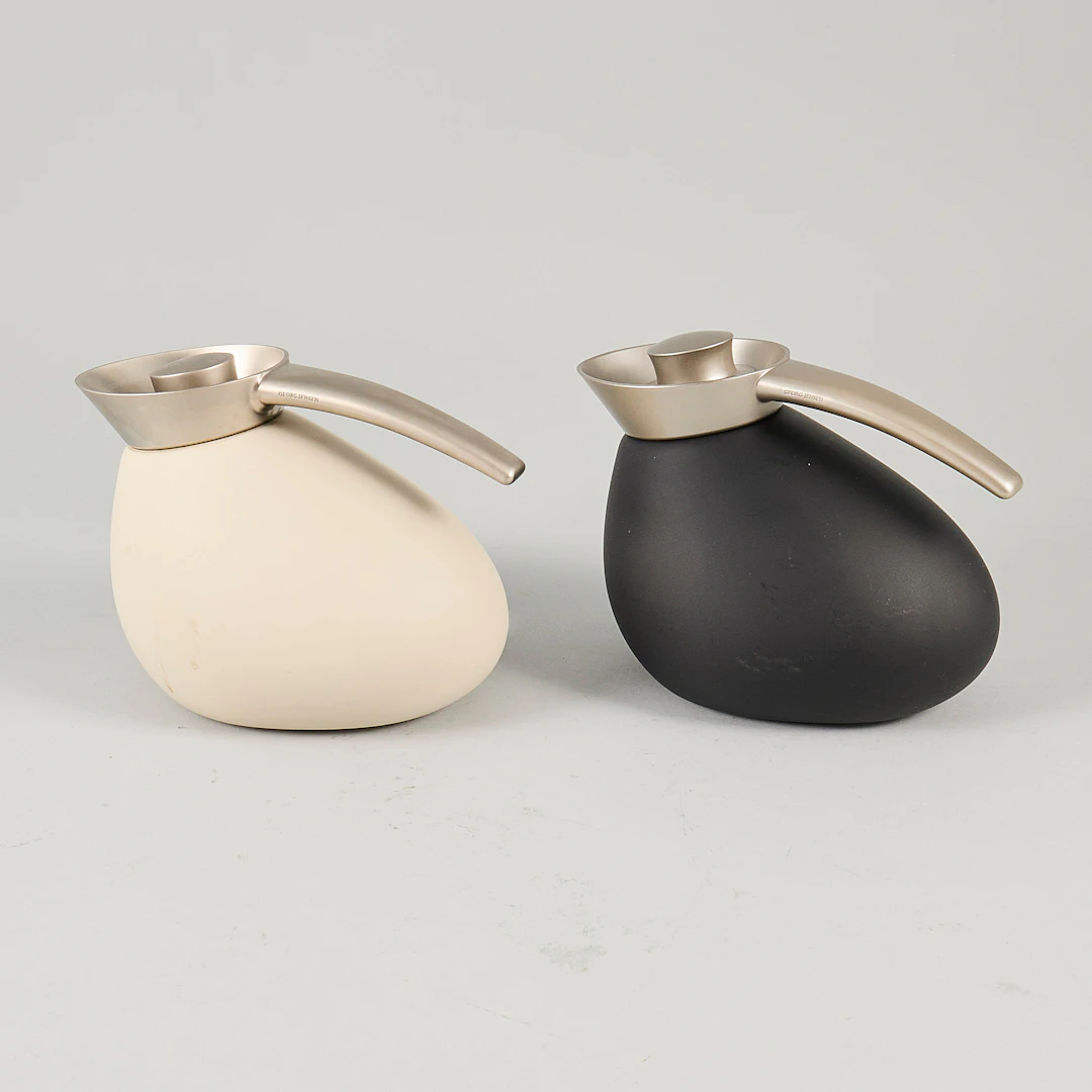 TERMOS, 2 st. "Quack", Maria Berntsen, Georg Jensen, Danmark.
