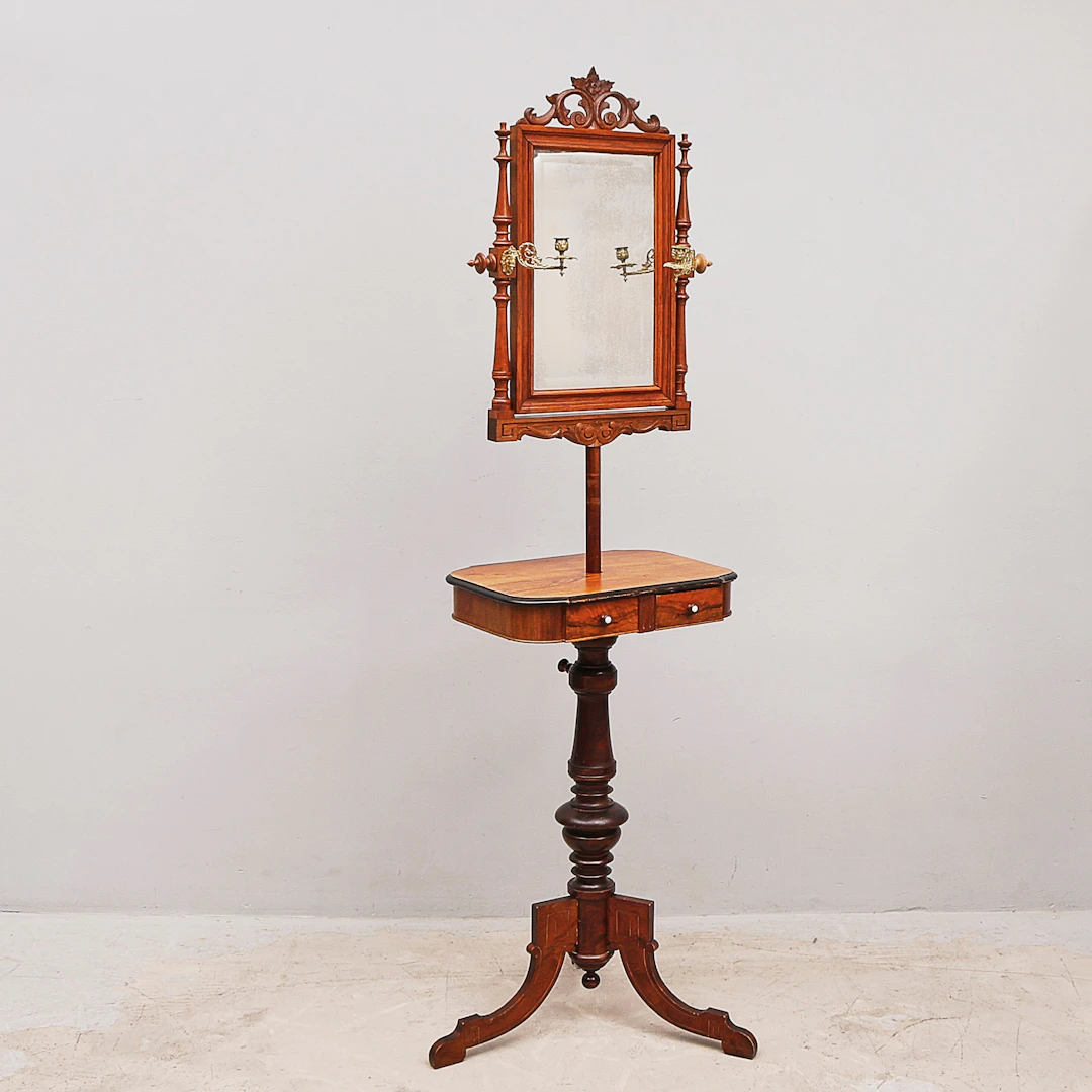 RAKSPEGEL, 1880-tal, Mahogny.