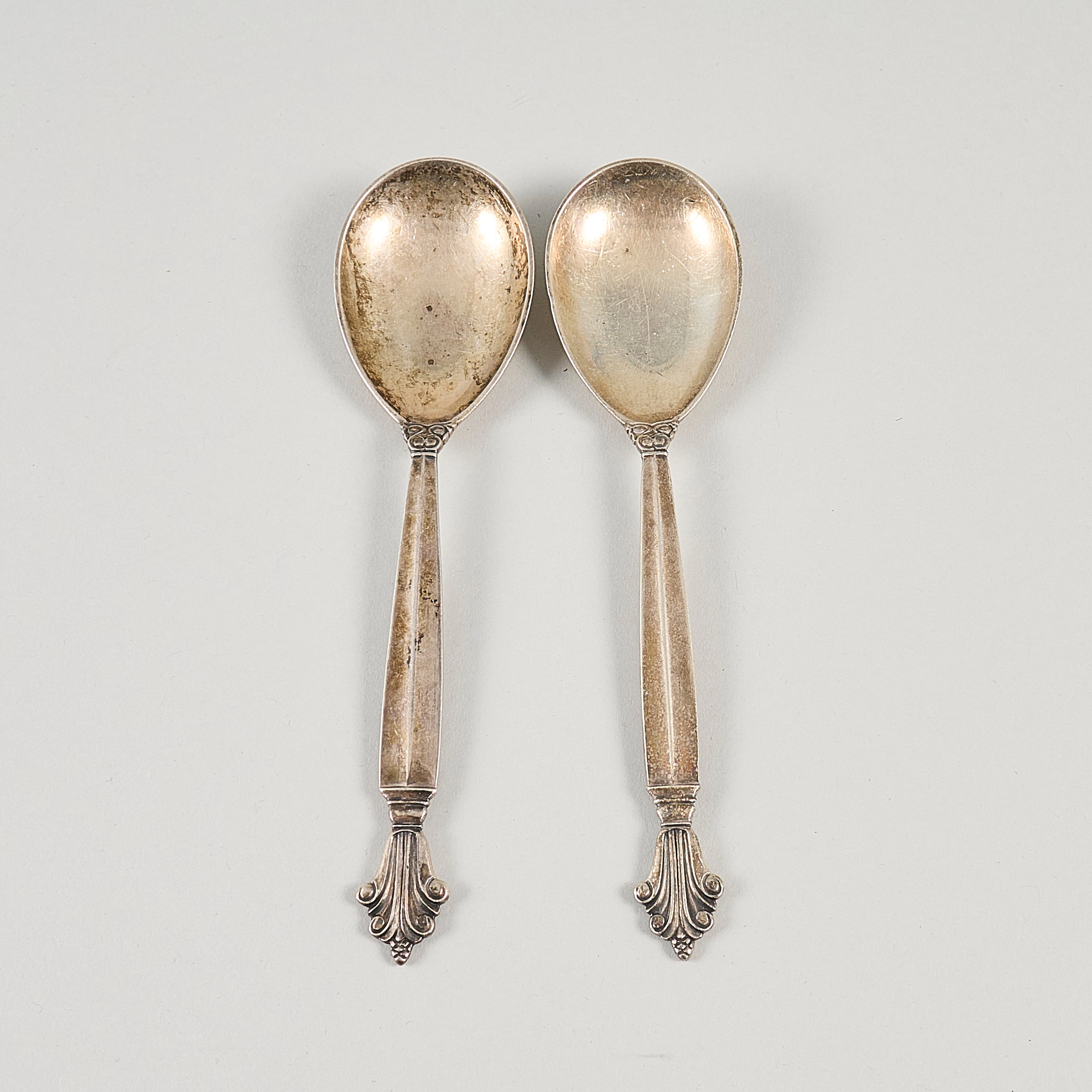 SKEDAR 2 stycken silver Georg Jensen, vikt 70 gr ca.