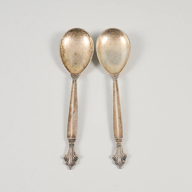SKEDAR 2 stycken silver Georg Jensen, vikt 70 gr ca.