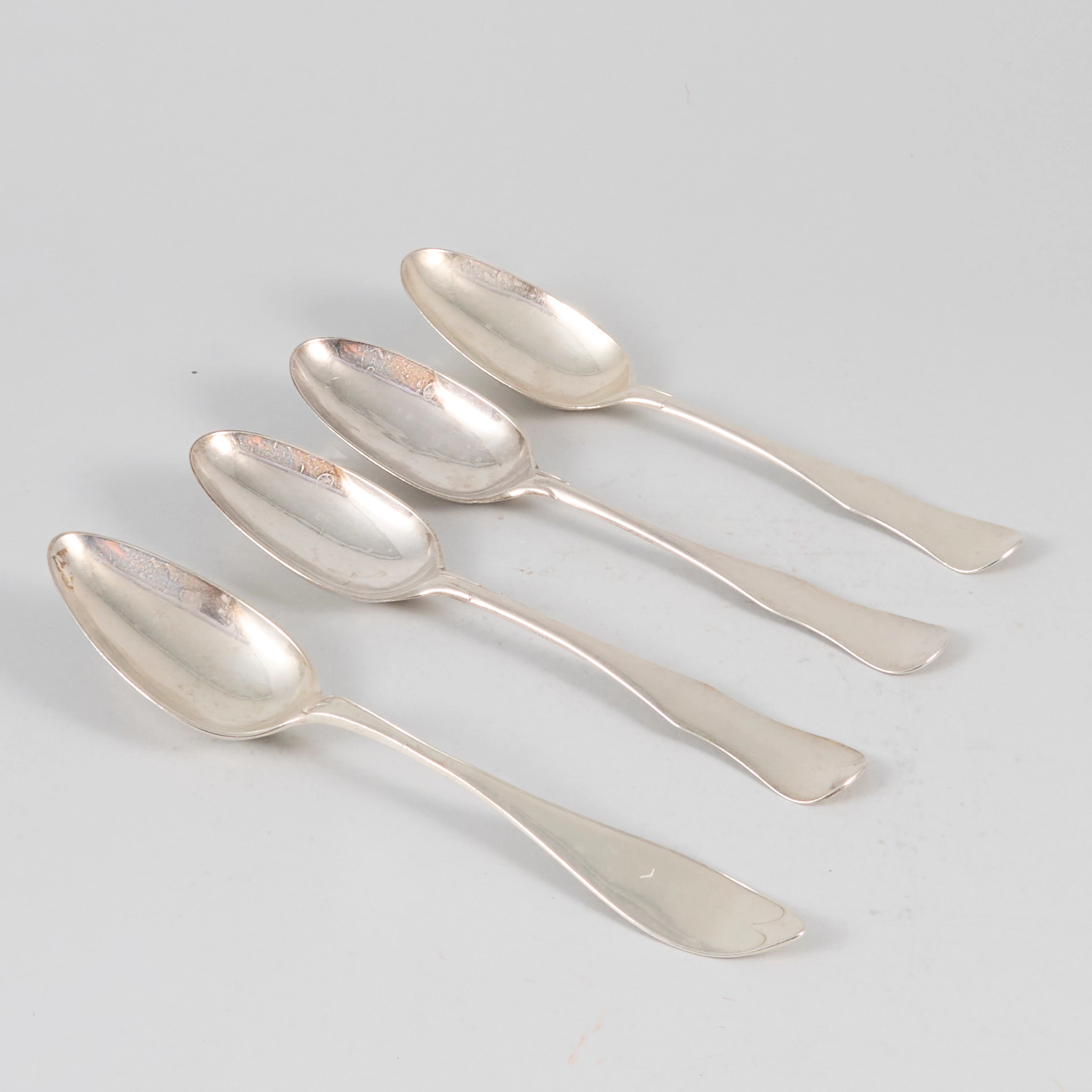 MATSKEDAR, 4 st, Silver, (3 + 1), 1784 & 1851, vikt 220g ca.
