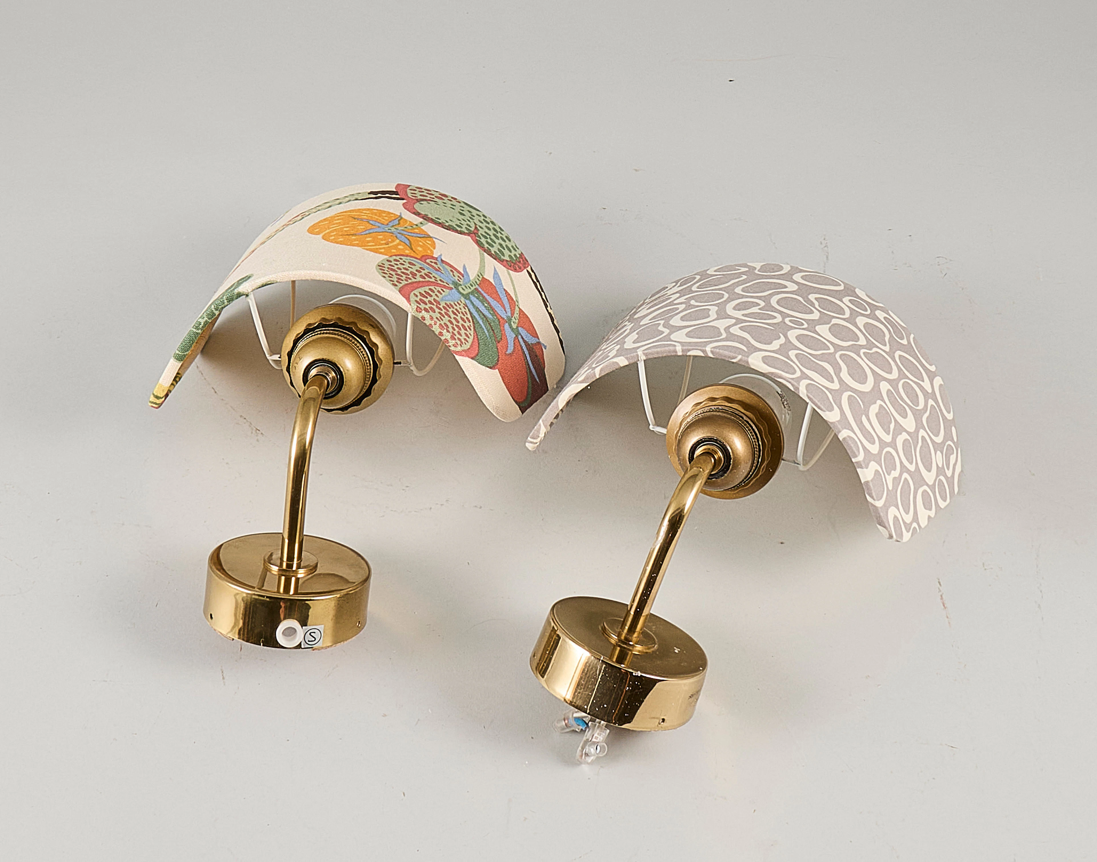 JOSEF FRANK. Väggarmaturer 1 par, Svenskt Tenn, Modell Nr 2143.