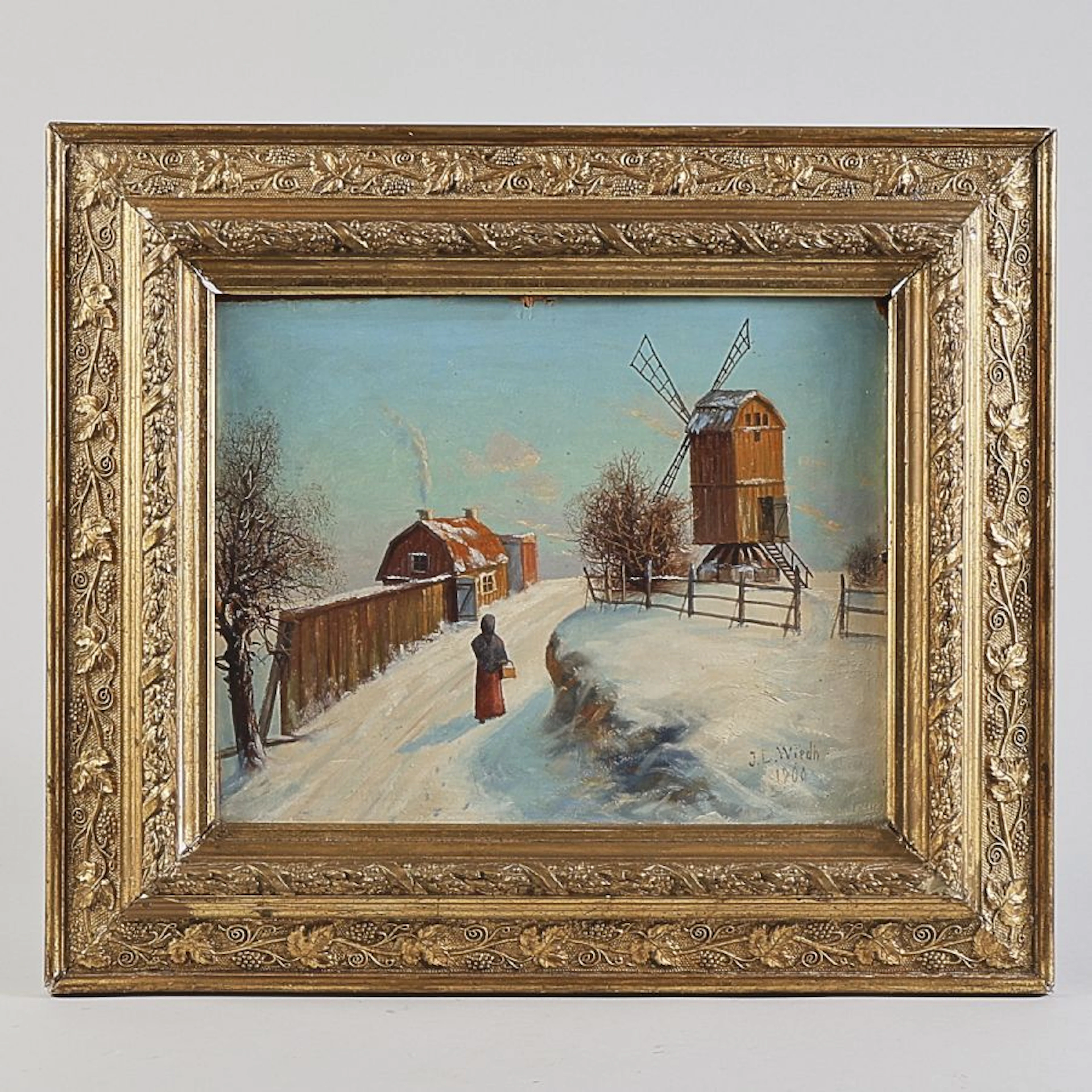 Oljemålning, Leonard Wiedh (1866-1938)