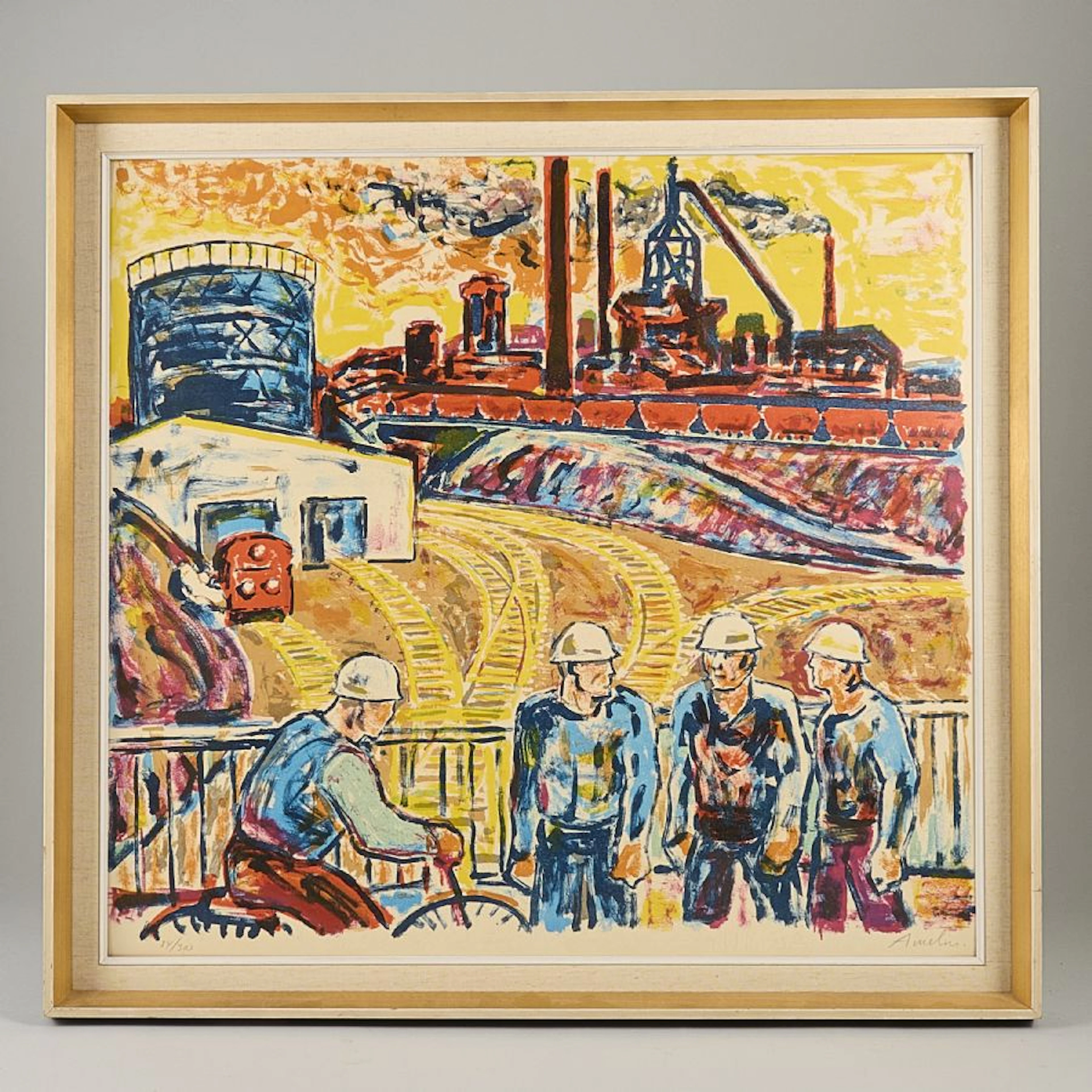 Färglitografi, Albin Amelin (1902-1975)
