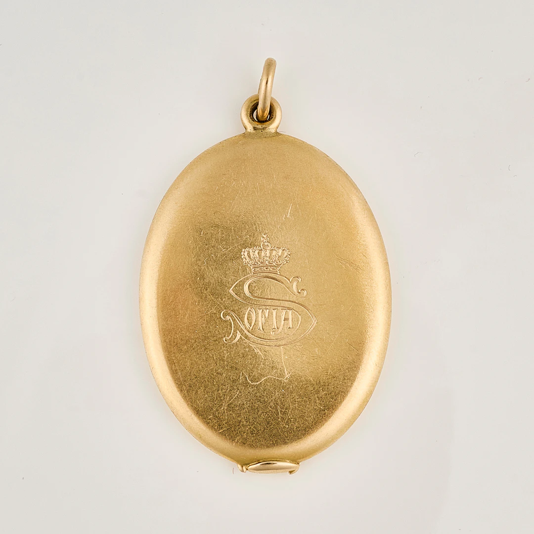 MEDALJONG, 14 k, Vikt.24 gr brutto.