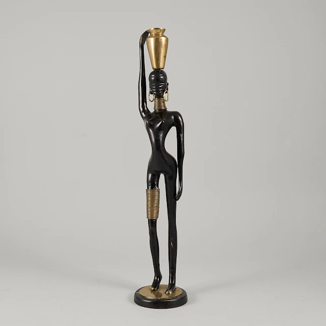 SKULPTUR, Metall, Afrikanska.