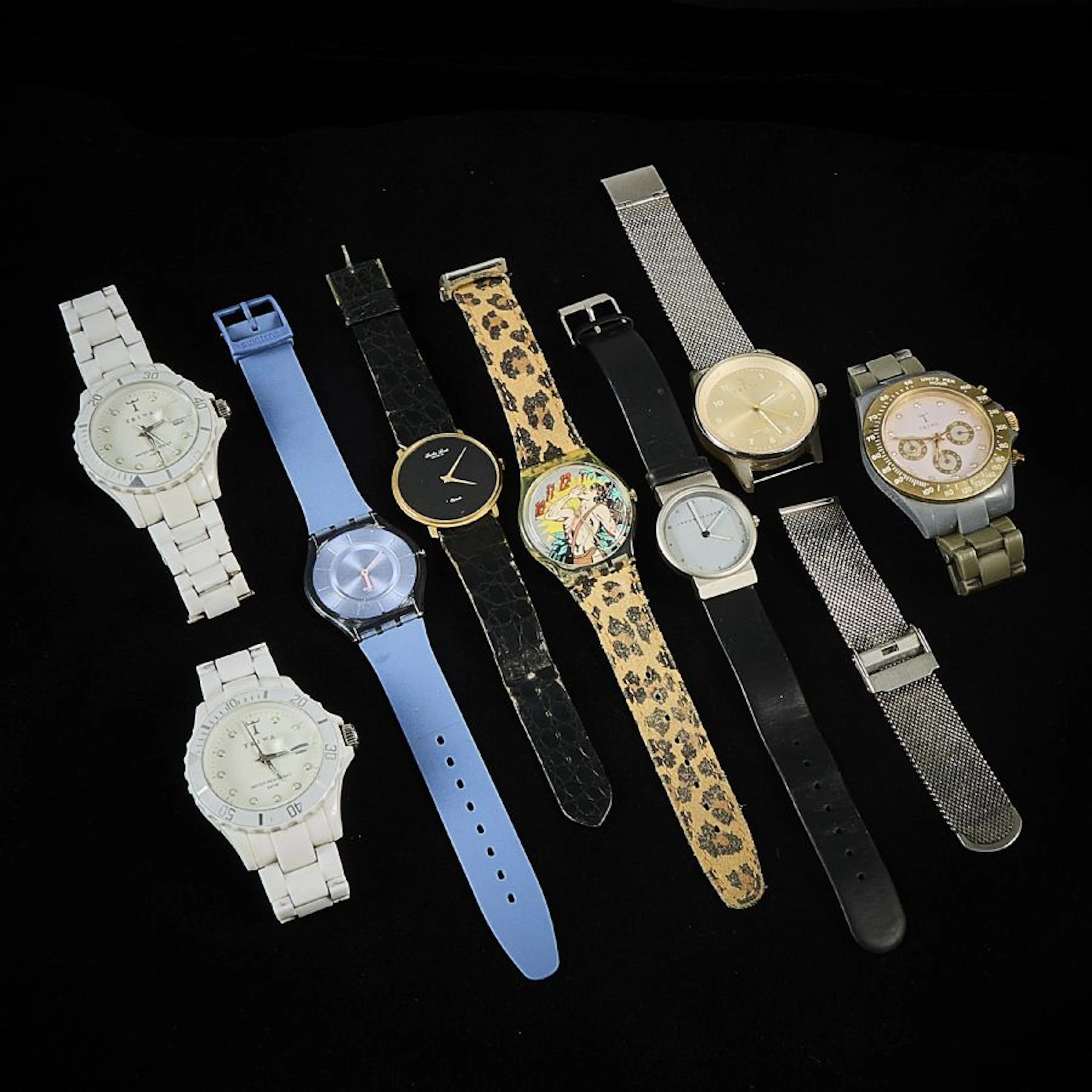 Parti armbandsur, 8 st armbandsur. 4 st Triwa