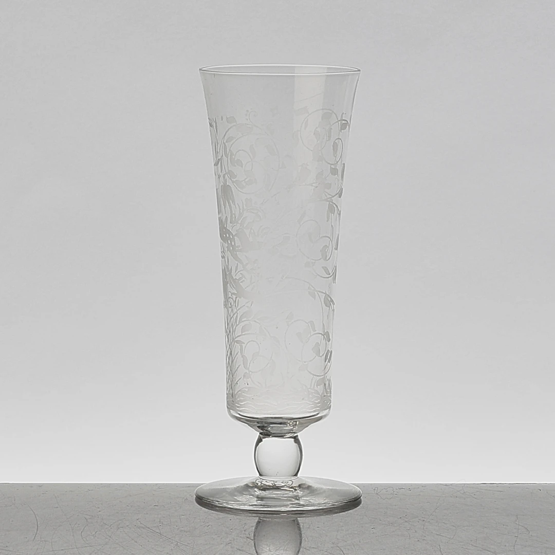 CHAMPAGNEGLAS 6 st, Baccarat, Frankrike.