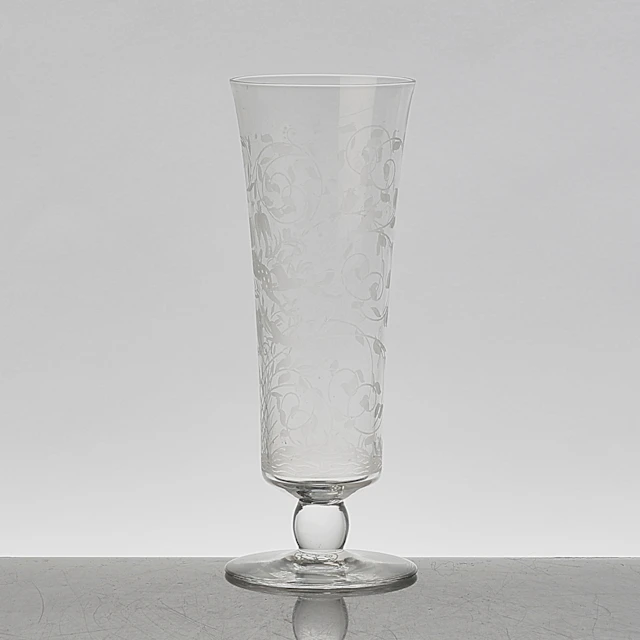 CHAMPAGNEGLAS 6 st, Baccarat, Frankrike.