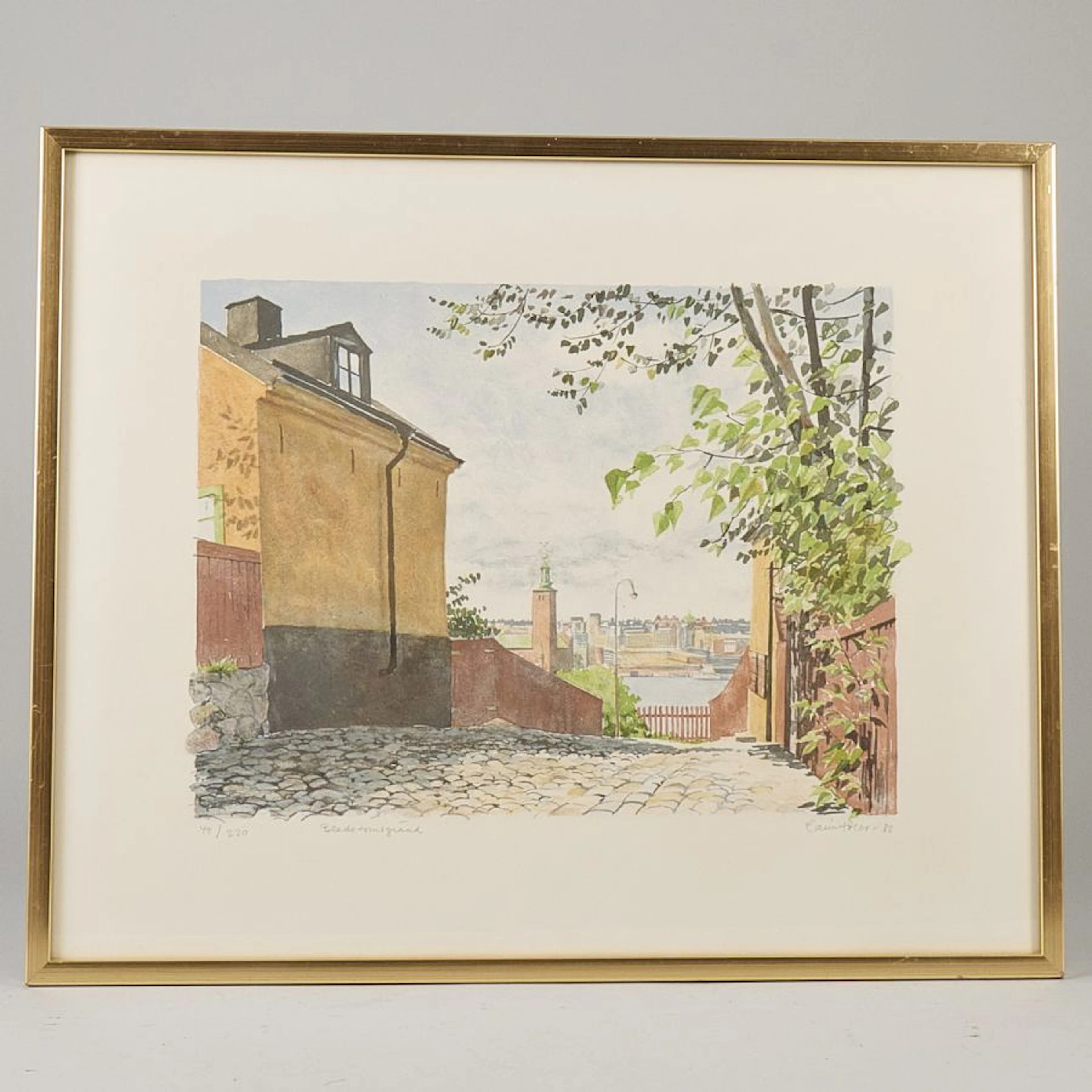Färglitografi, Carin Adler (f. 1929)