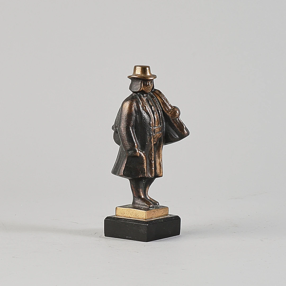 ILS CASTEGREN. Skulptur Brons, "Boråsknallen".