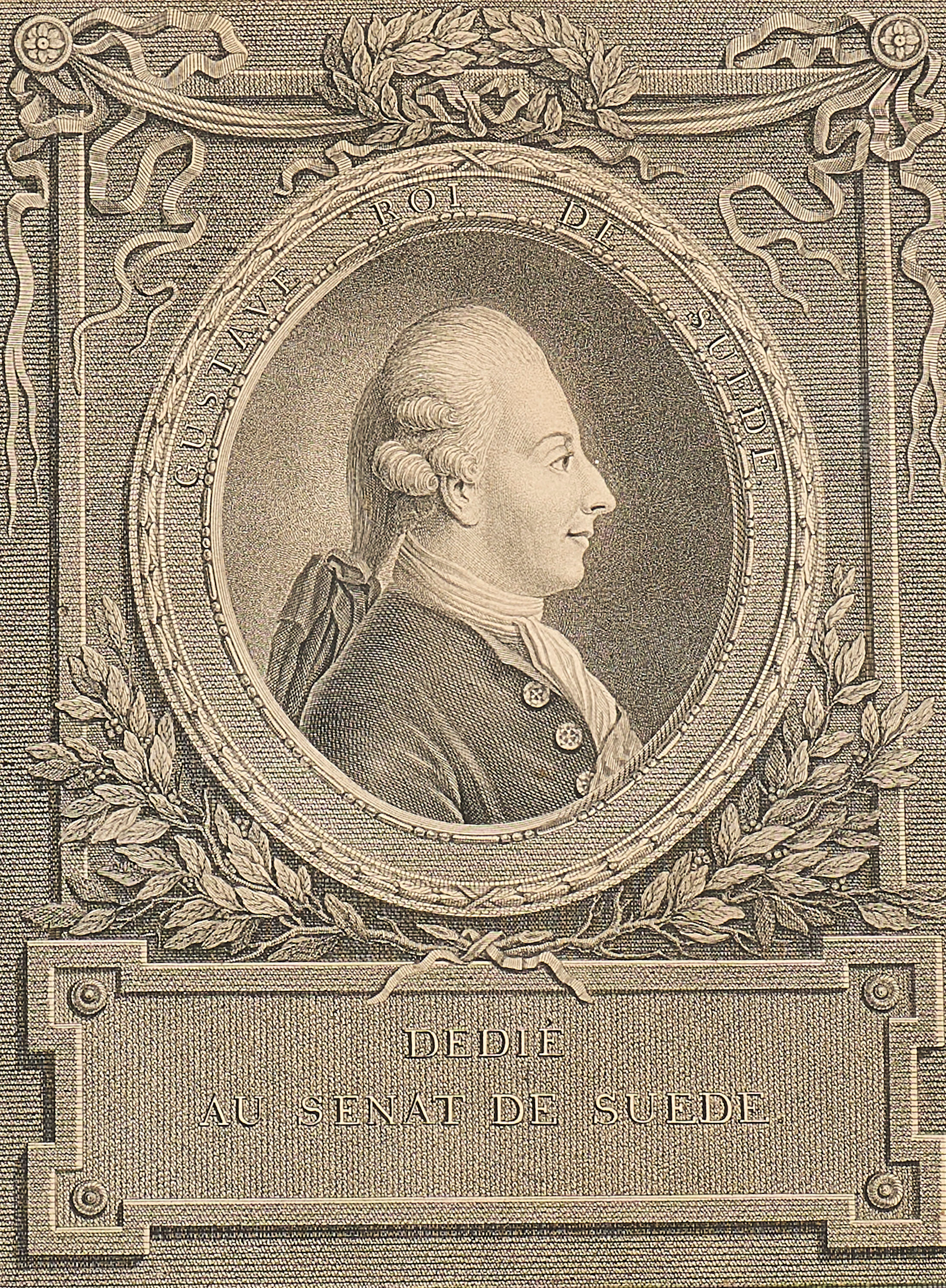 GRAVYR, Kung Gustav III, 1771.