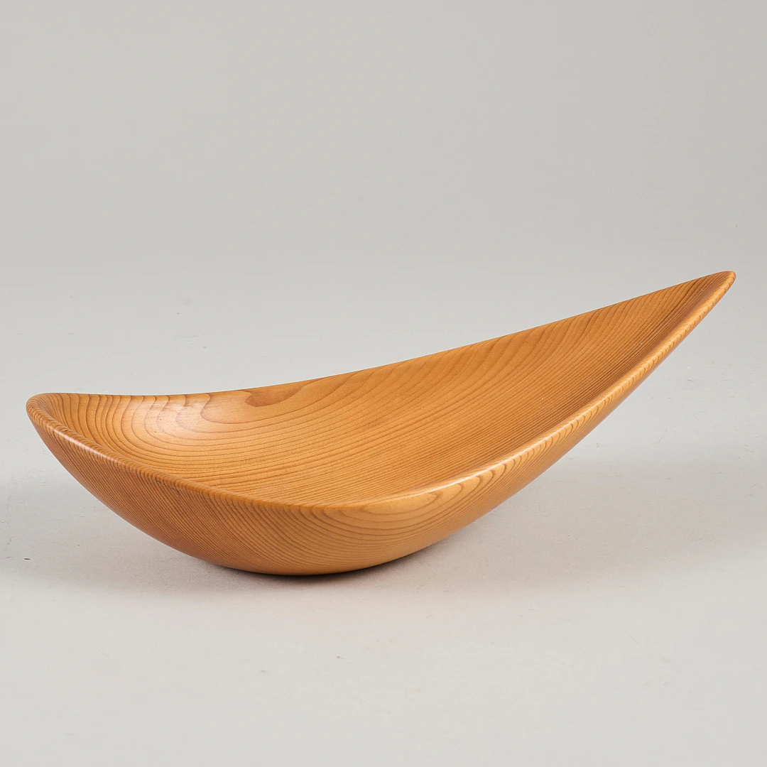 JOHNNY MATTSON. Skål, monogramsignerad, teak.