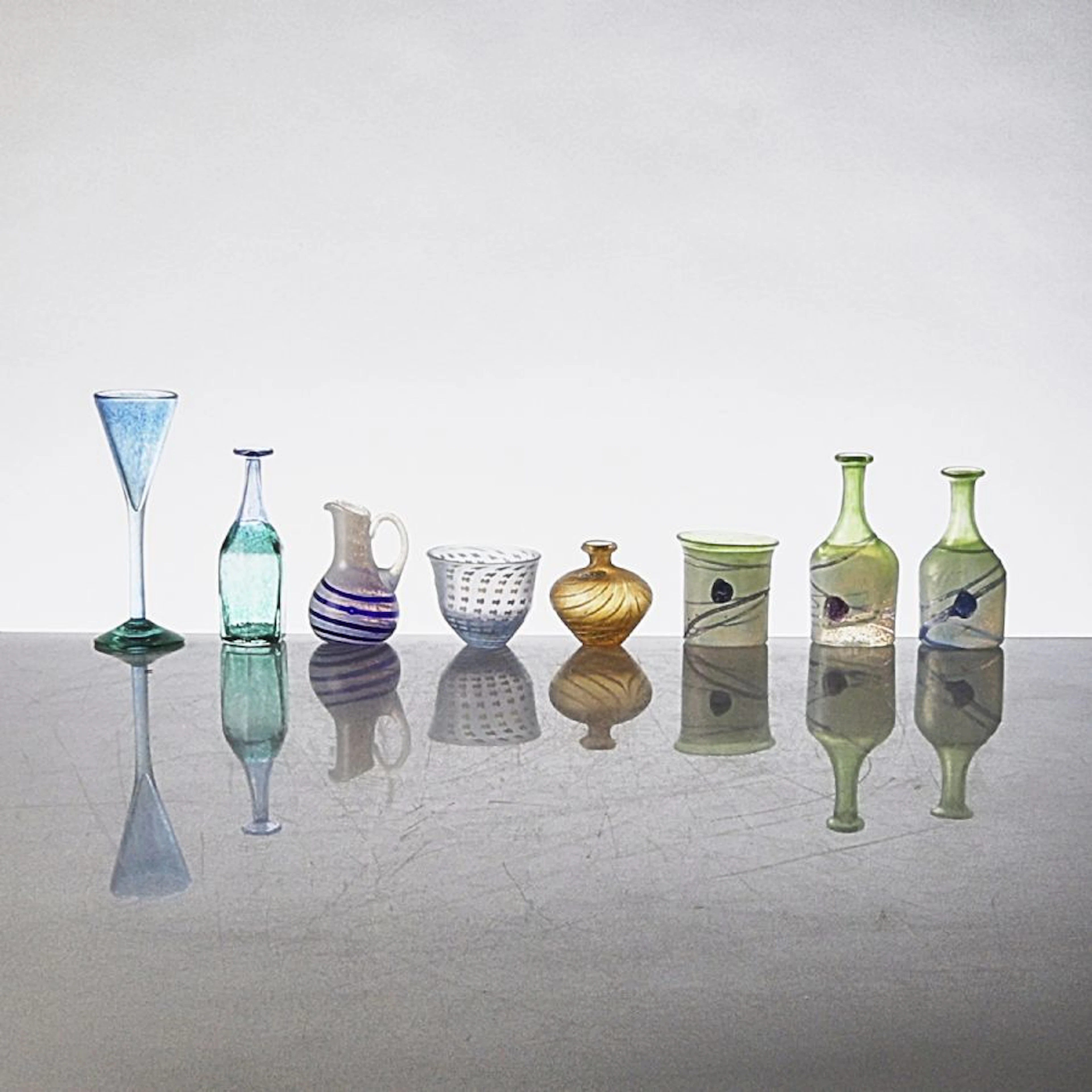 Konstglas, 8 delar