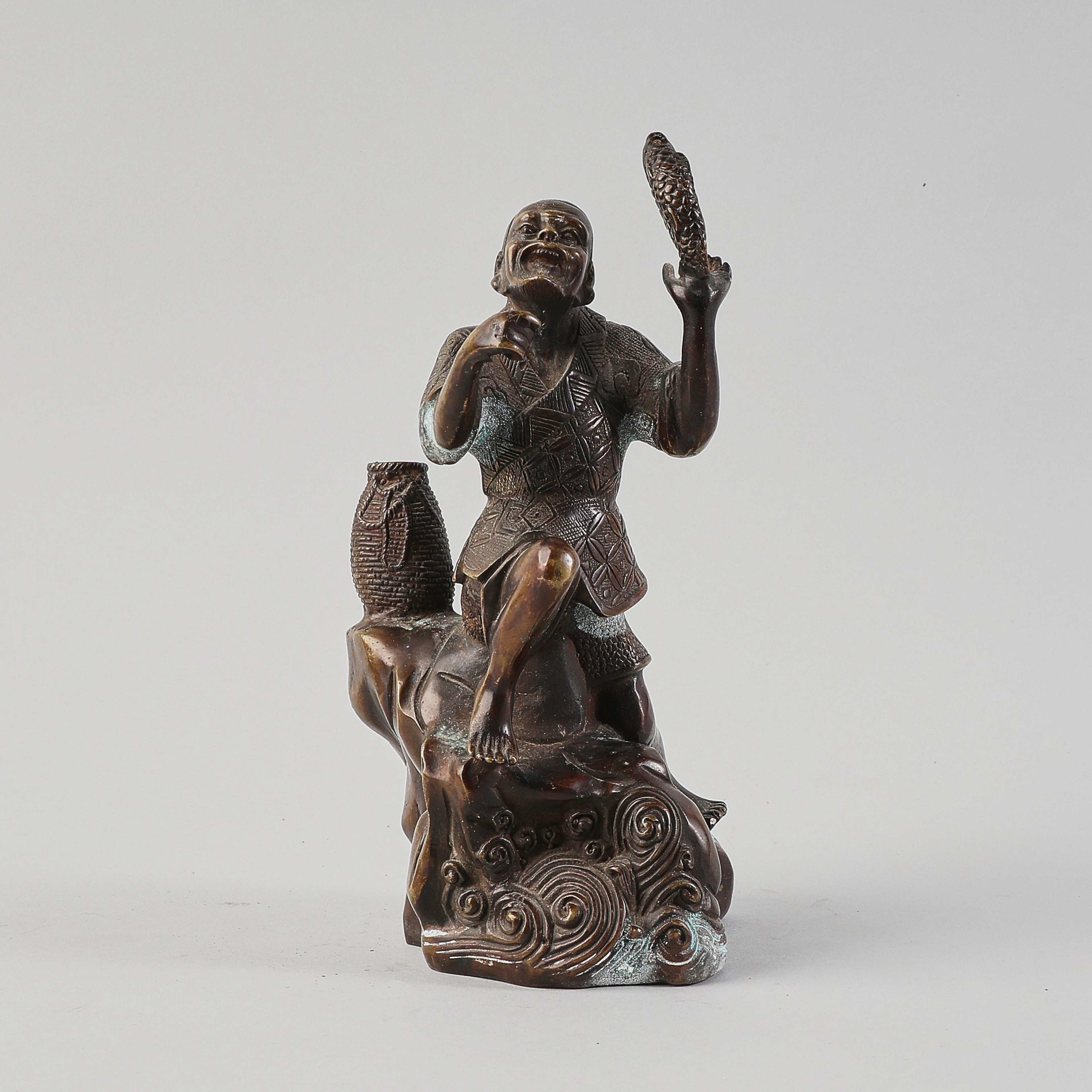 SKULPTUR, Asien, Fiskare.