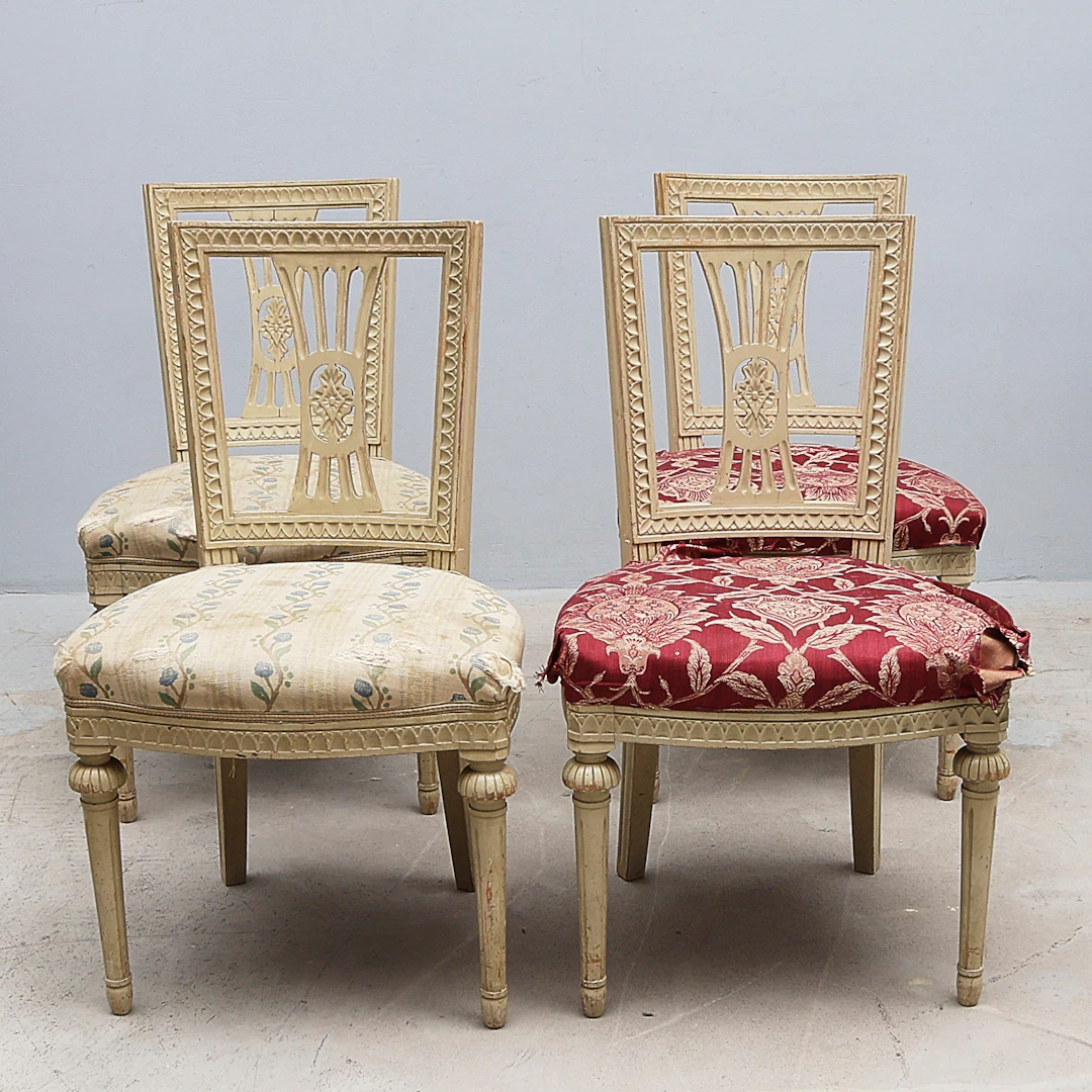 STOLAR, 4 st, Gustaviansk stil.