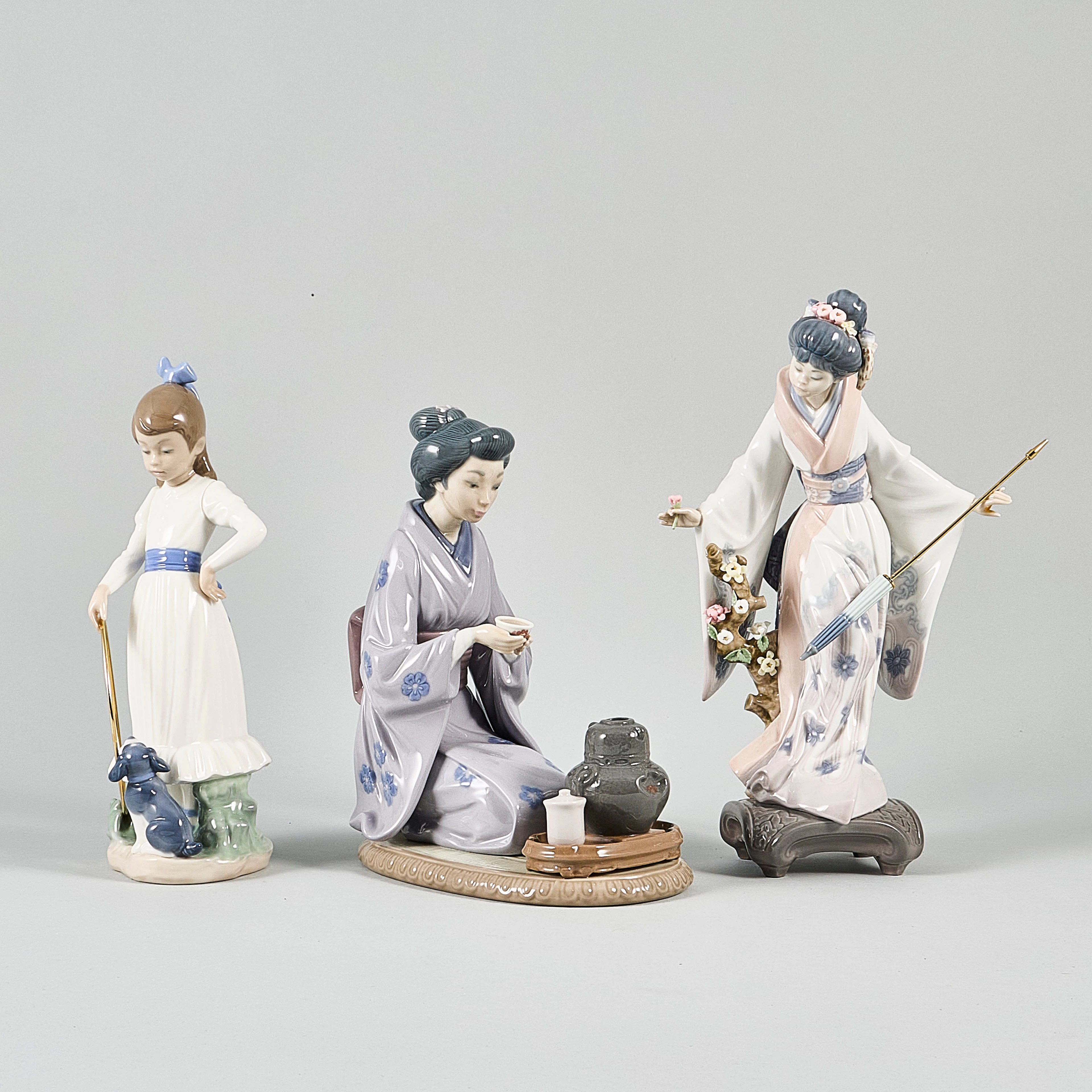 FIGURINER, 3 st, Lladro/Nao, Spanien.