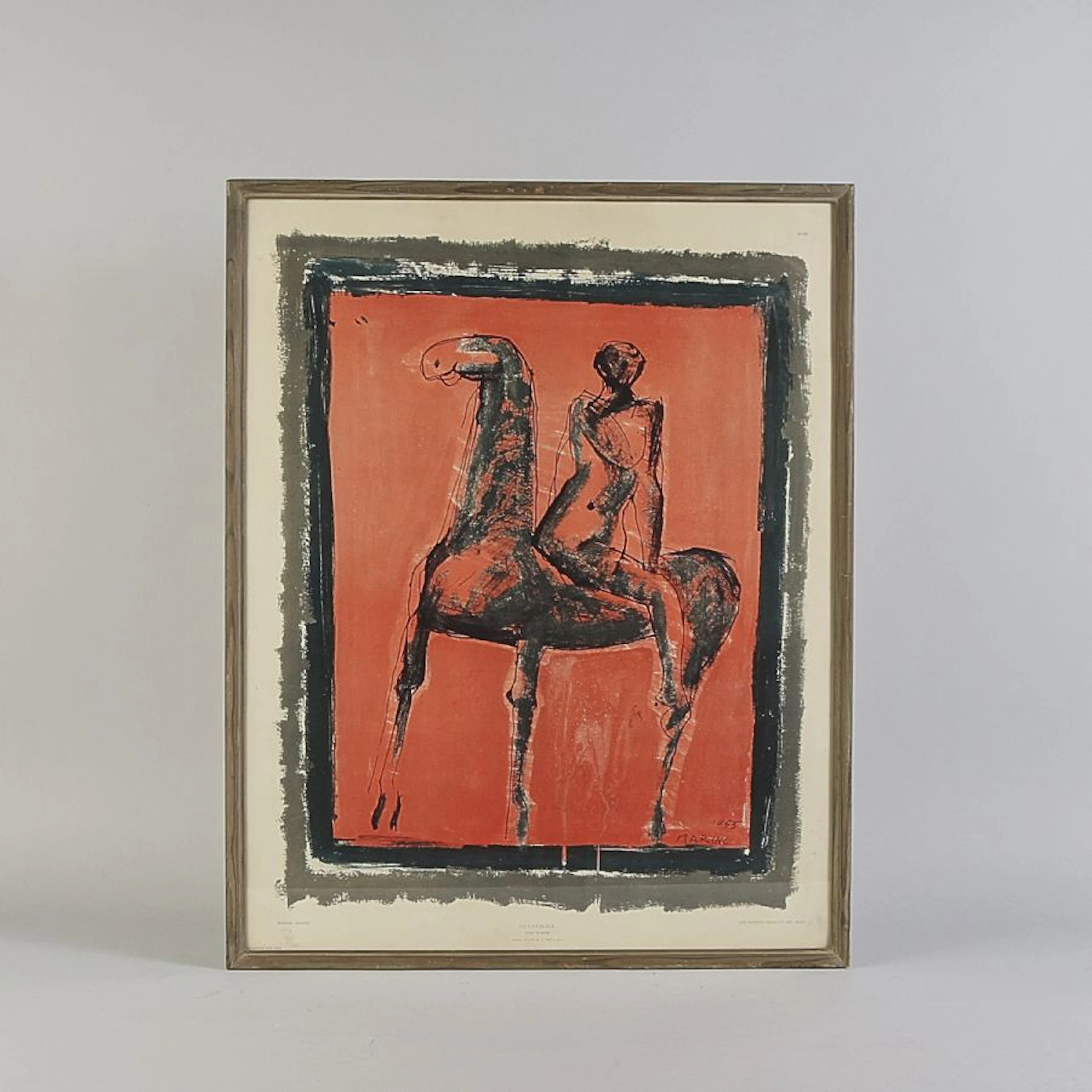 Färglitografi, Marino Marini (1901-1980)