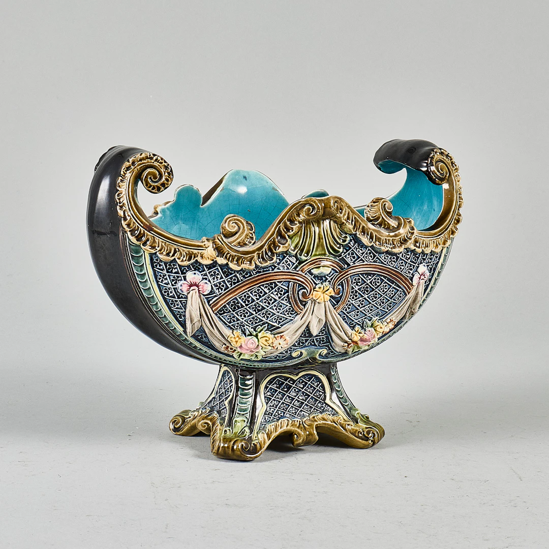 JARDINIER, Majolica.