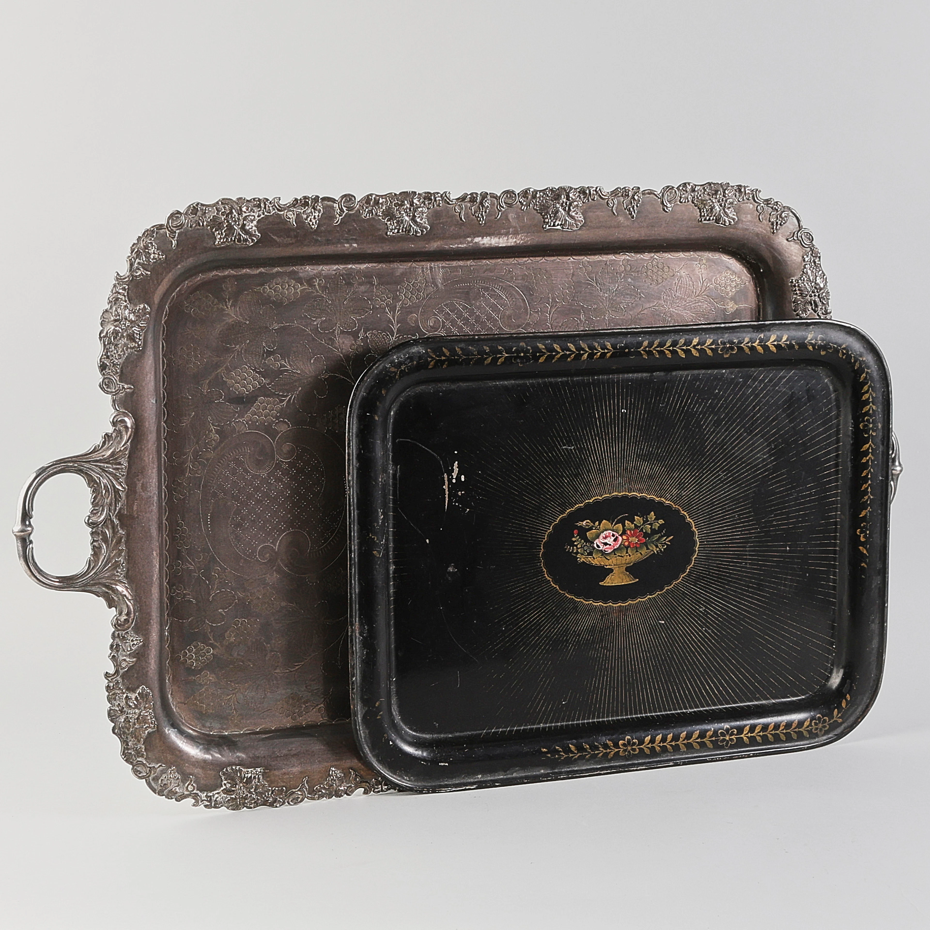 BRICKor, 2 st, Plåt & Nysilver, Omkring 1900.