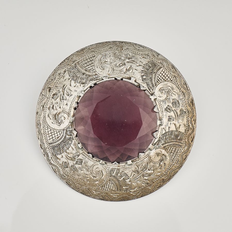 Brosch, Silver / sten