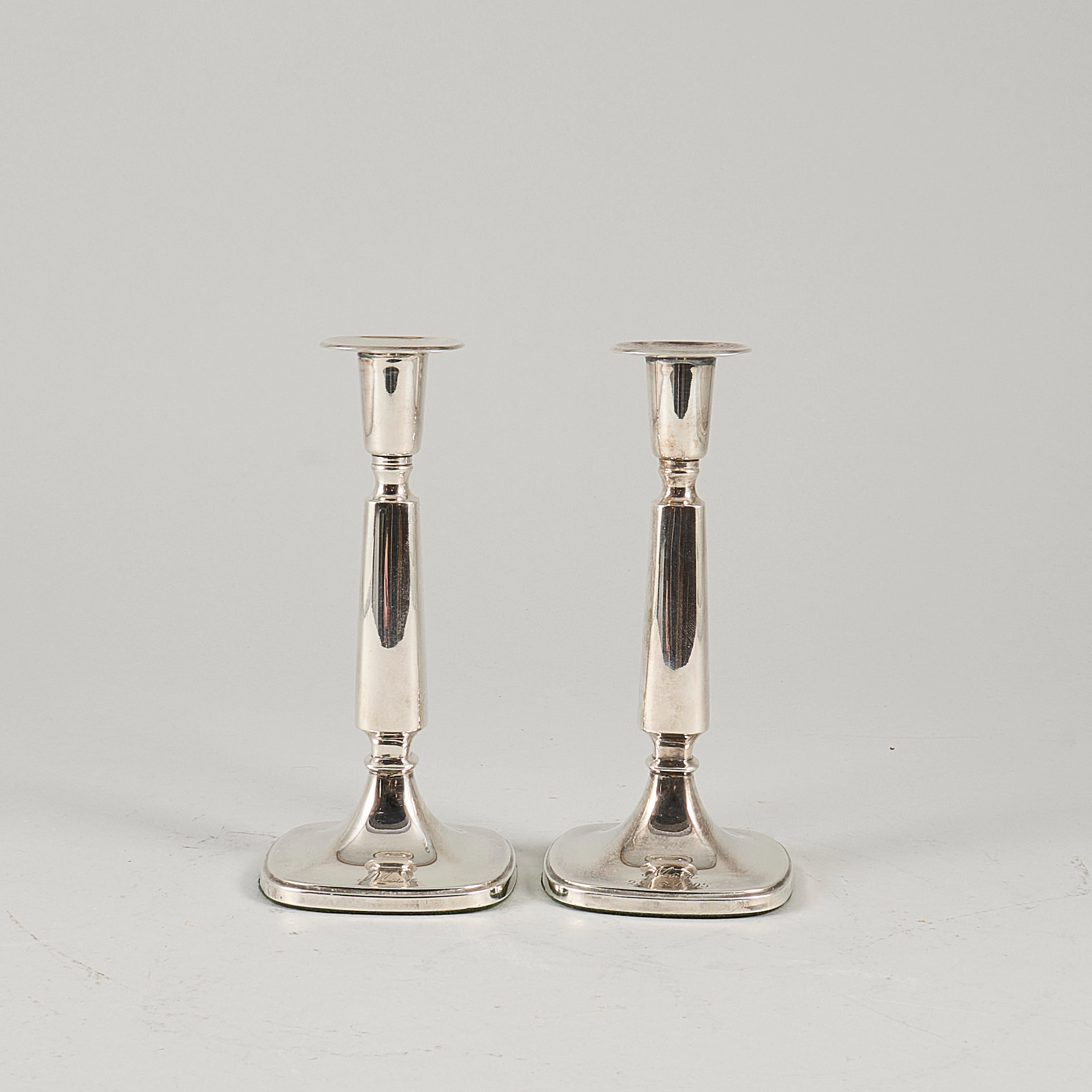 TORE ELDH. Ljusstakar, ett par, Ceson, silver, 1966, bruttovikt 408