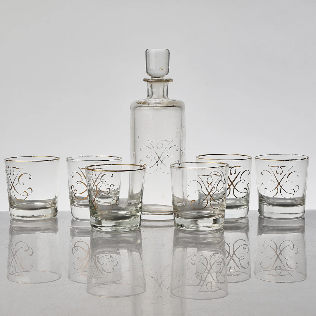 KARAFF + 6 WHISKEYGLAS Monogram.