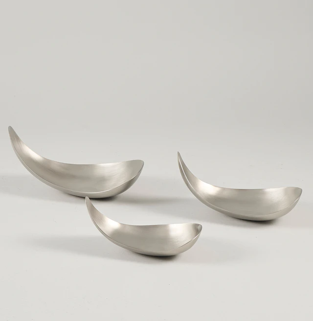 SKÅLAR, 3 st, George Jensen, Danmark, "Leaf".