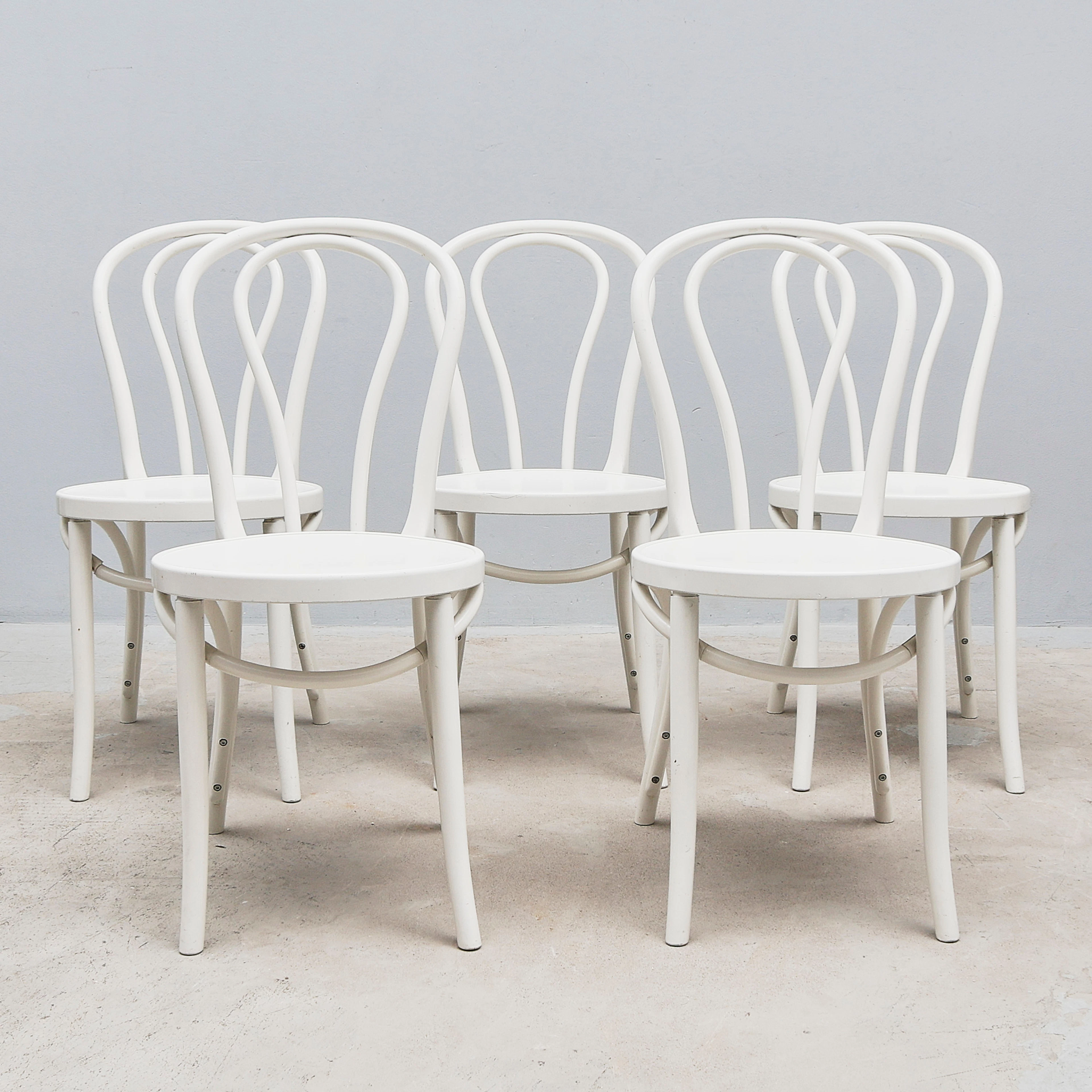 GILLIS LUNDGREN. Stolar, 5 st, "Öglan", Ikea, 1900-tal.
